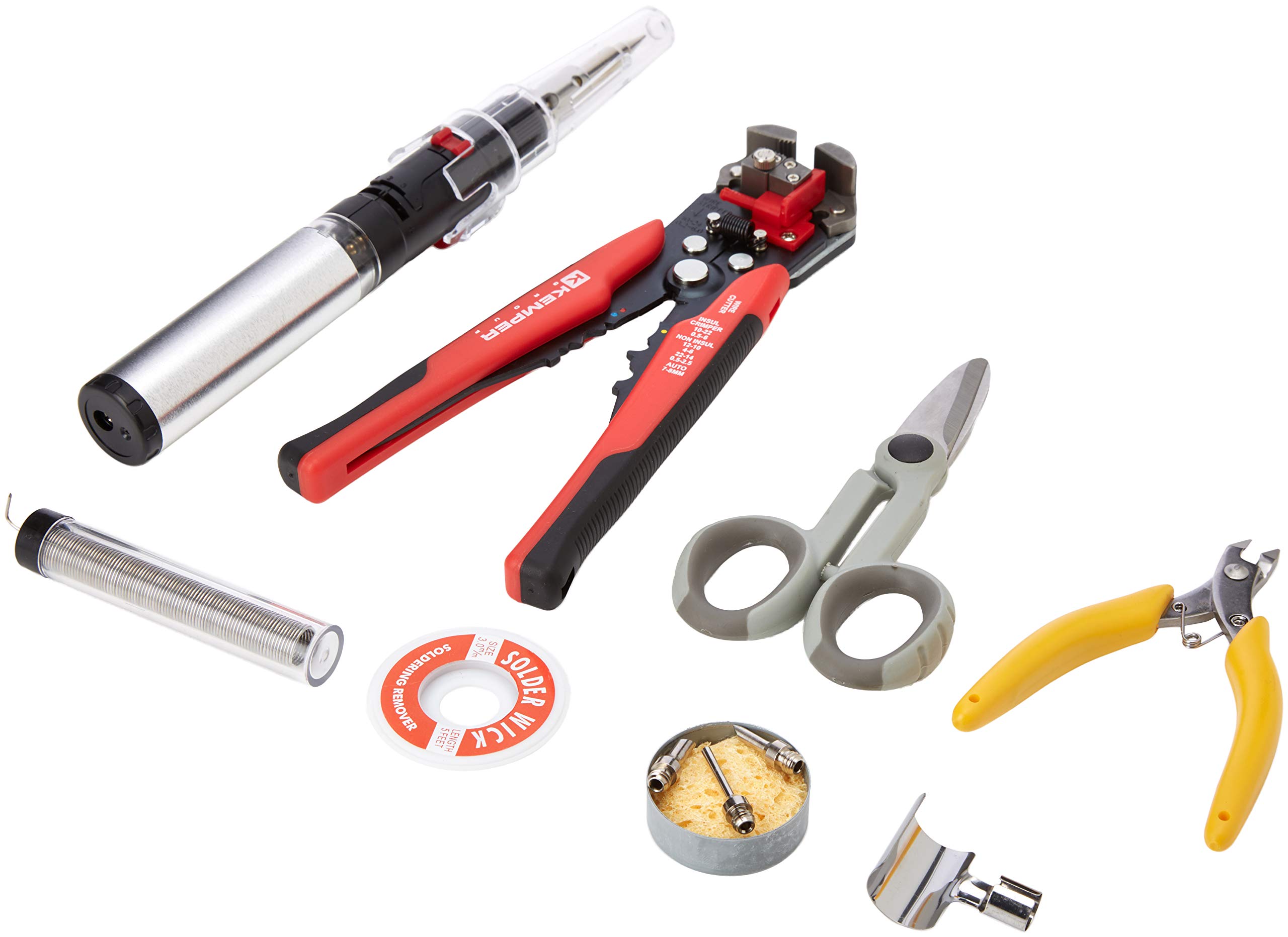 Kemper 12101 - Set De 5 Embouts Interchangeables Pour Fer à Souder - Pointe Conique, Chisel, Déflecteur & Coupe-Chaud
