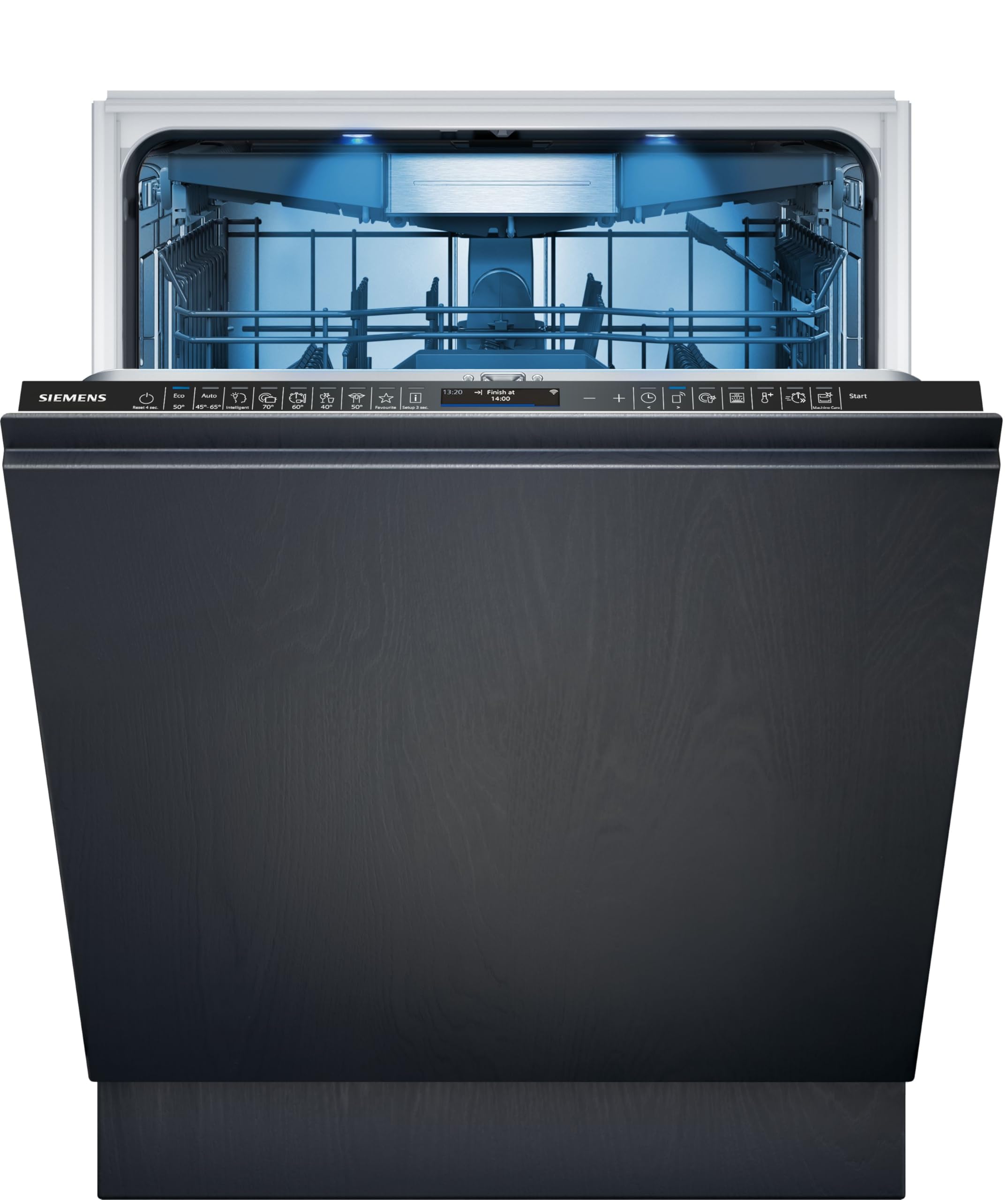 Siemens iQ700 SN87TX02CE Vollintegrierter Geschirrspüler 60 cm mit Zeolith Trocknung, varioSpeed Plus, Besteckschublade