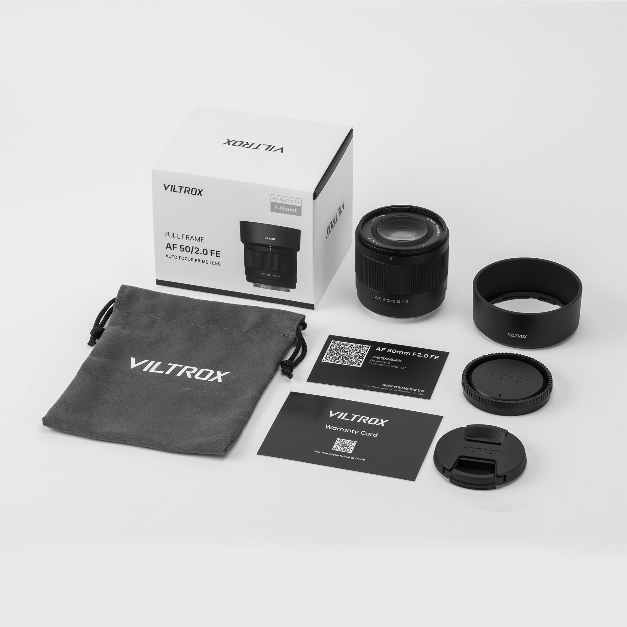 VILTROX 50mm f2.0 FE, Full Frame AF 50mm f/2.0 E-Mount Camera Lens