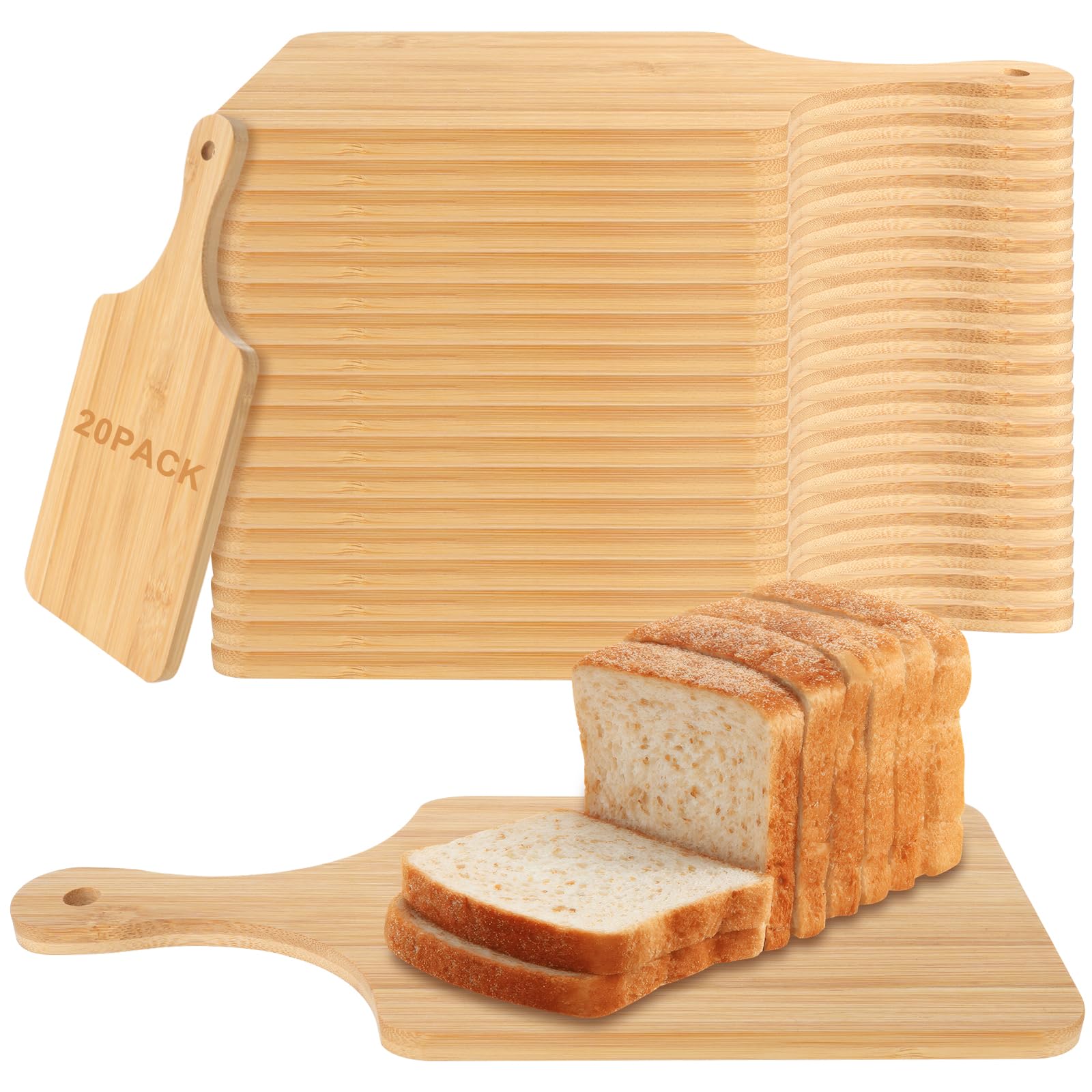 Photo 1 of Draupnir Mini Cutting Boards, 20 Pcs, Bamboo, 11" x 5"