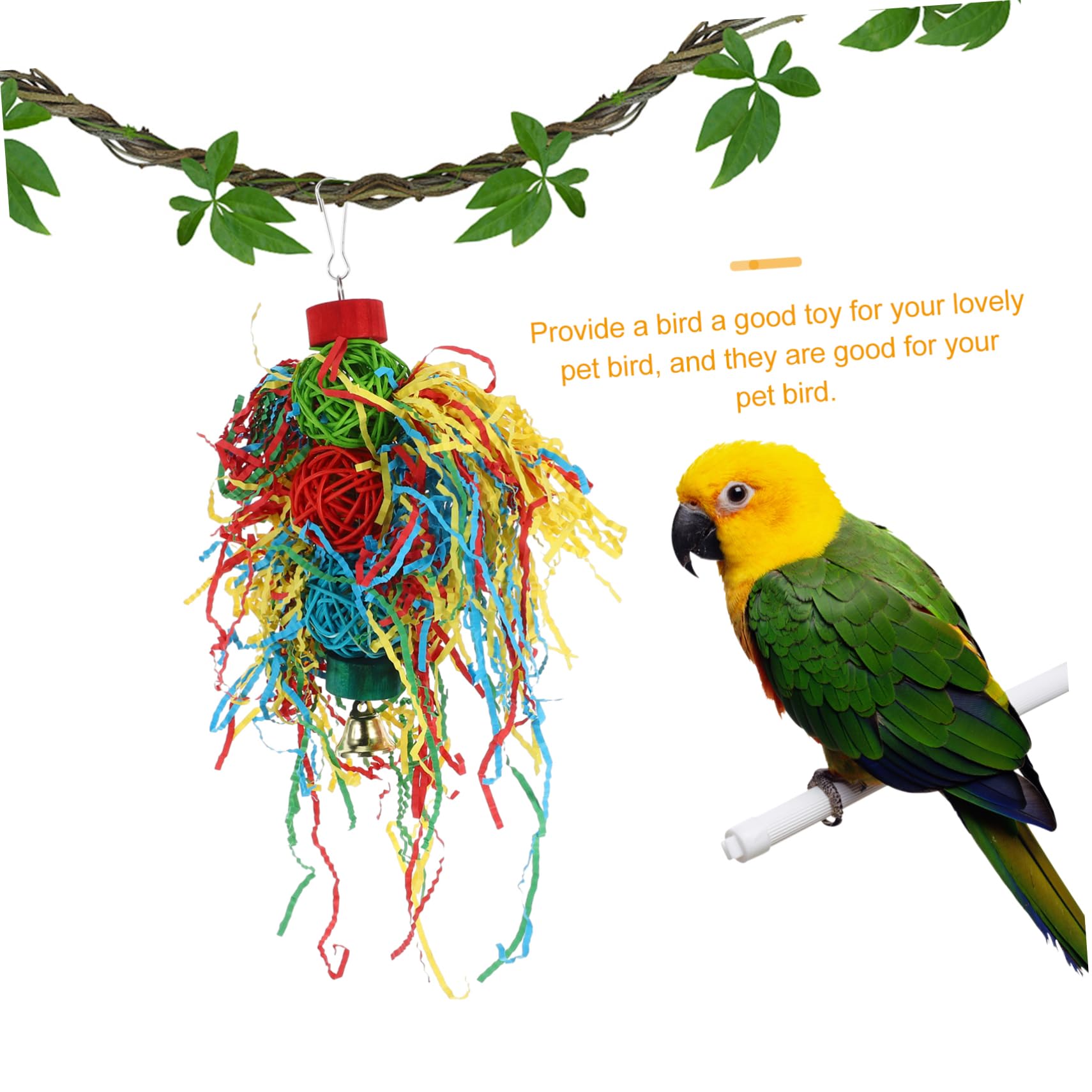 Yardwe 9stücke Teiliges Vogelspielzeug Hängendes Kauspielzeug Für Wellensittiche Und Papageien Sicheres Und Langlebiges Zubehör Käfigdekoration Und Beschäftigung