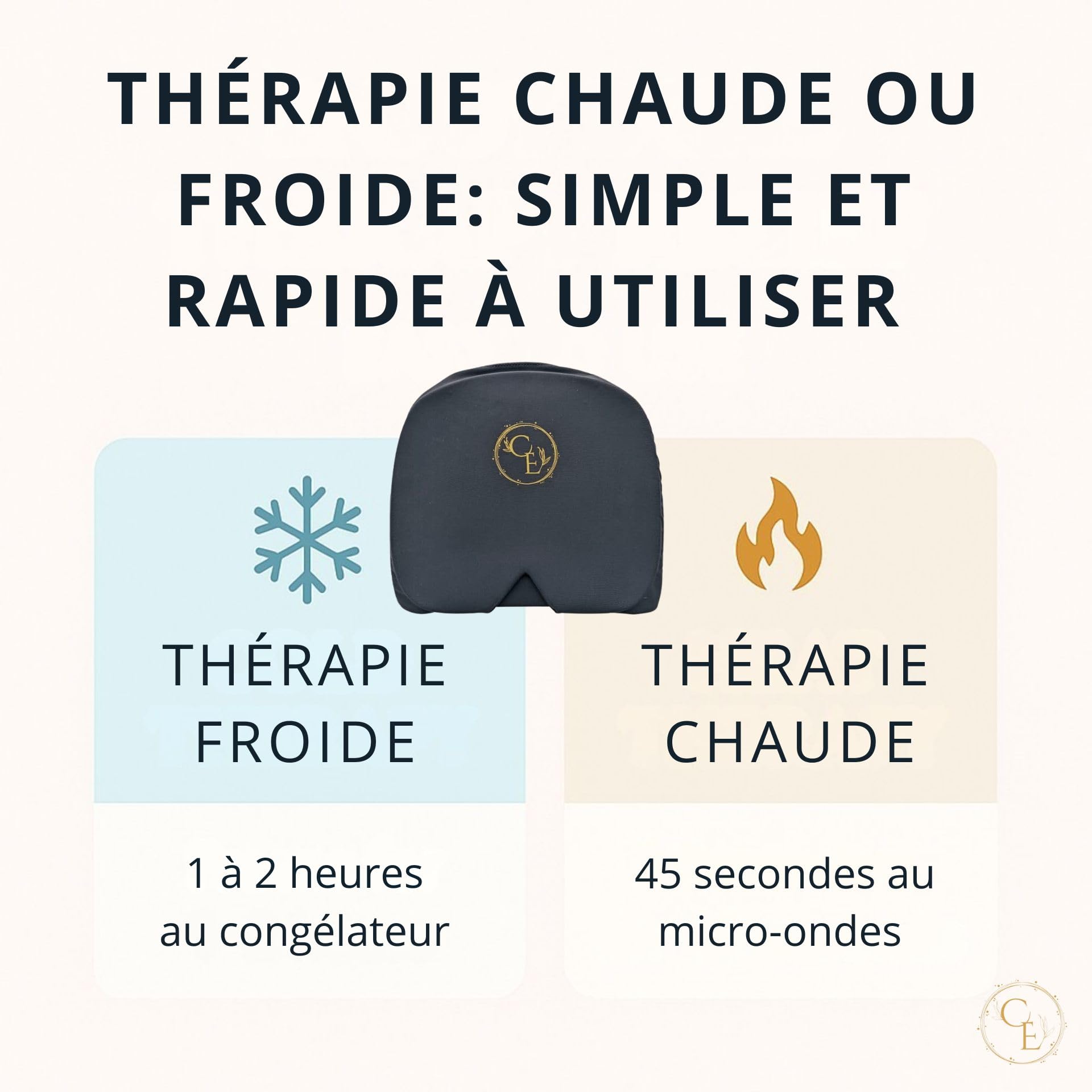 Bonnet Migraine Gel Chaud Froid, Soulagement Rapide Maux de tête et tension | Un geste simple pour calmer les migraines et sinusites, yeux et tempes, effet immédiat naturellement, gel réutilisable