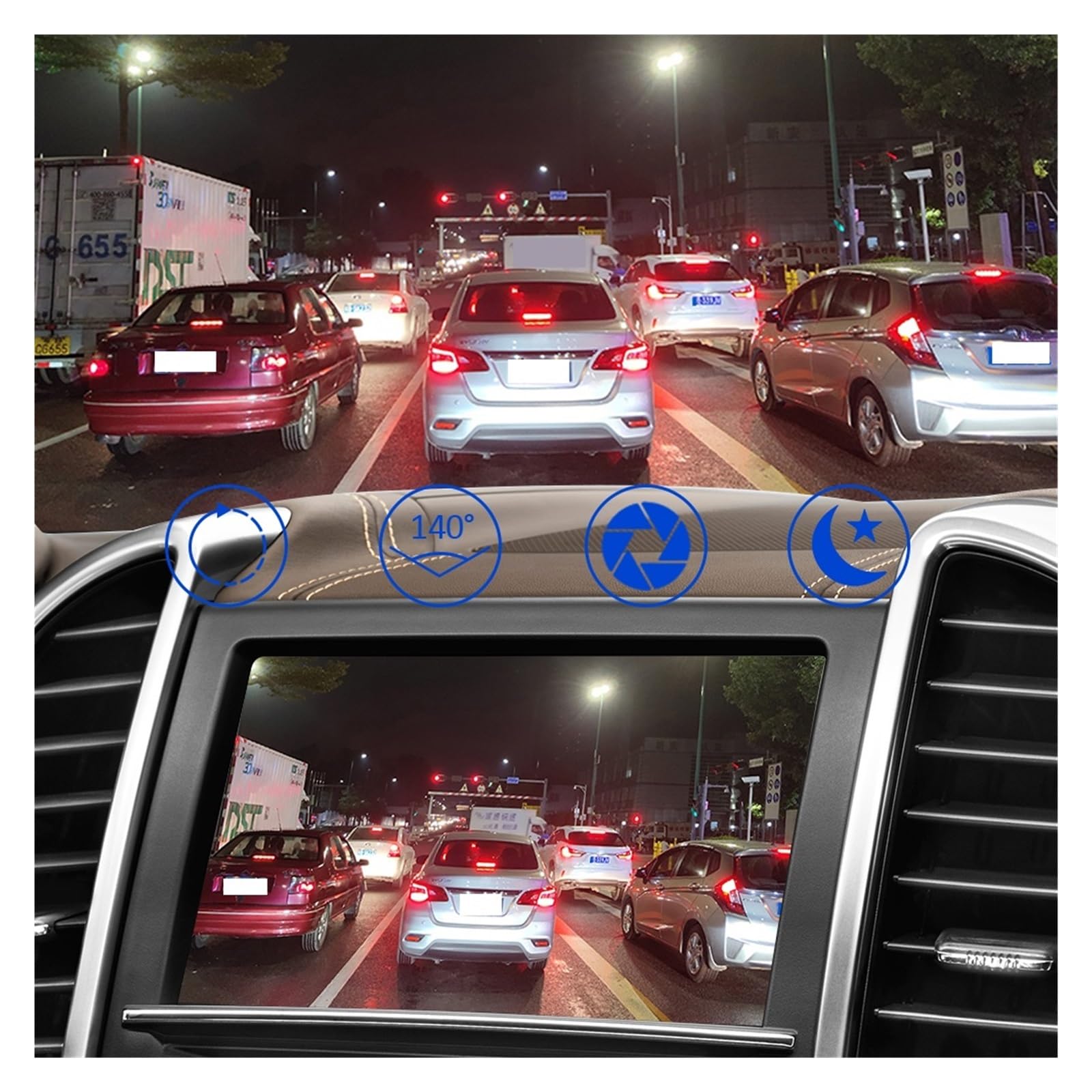 FHD 1080P kamera na deskę rozdzielczą Wifi wideorejestrator samochodowy rejestrator Dvr g-sensor samochodowa nocny Super Widzenie Nocne(Wifi Ver)