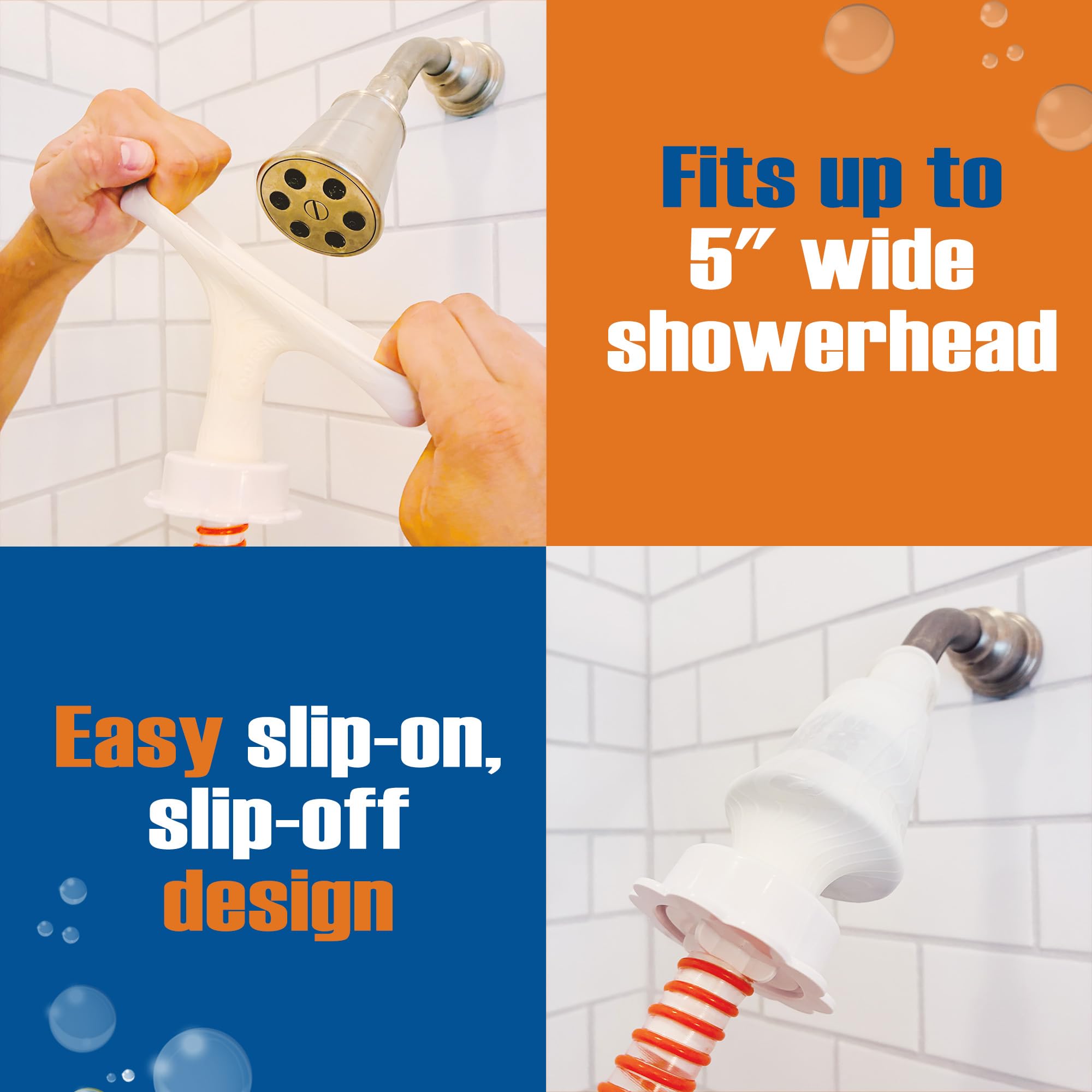 Rinseroo Dog Shower Attachment Hose – Slip-On Pet Sprayer with 6ft Hose – No Tools Handheld Dog Bathing & Grooming Shower Head for Easy Pet Baths, Seniors & RV Use - image 5