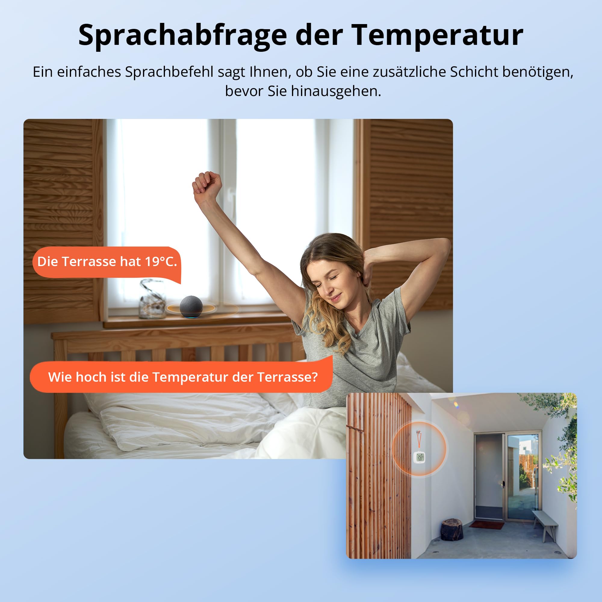 SONOFF SNZB-02WD IP65 Zigbee LCD Smart-Temperatur-Feuchtigkeitssensor, wasserdicht für Gewächshaus/Badezimmer, APP-Überwachung mit Diagrammen, flexible Installation