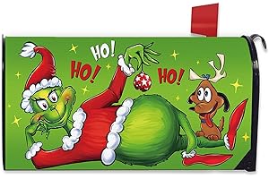 Christmas Mailbox Cover Grinch Dog