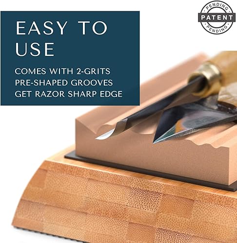 Miniatura 5 de Sharp Pebble Dos lados 3000/8000 grano cuchillo afilar piedra y carpintería doble grano afilar piedras Grit 400 y 1000