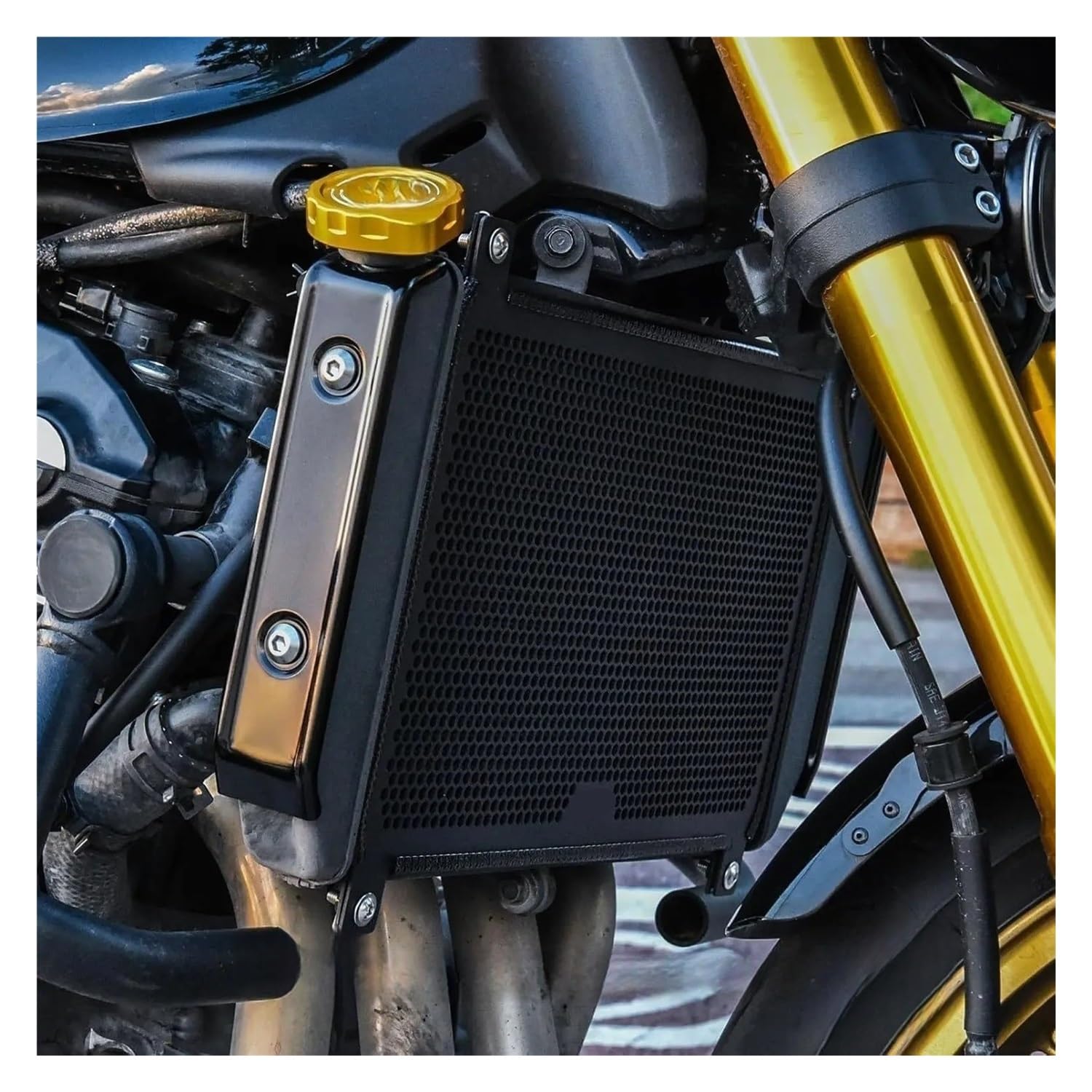 Radiatore Protezione Per Radiatore In Lega Di Alluminio Per Moto | Per Radiatore In Lega Di Alluminio Per Moto, Accessori Per Z900RS Per CAFE 2021 2022 2023 2024 2025