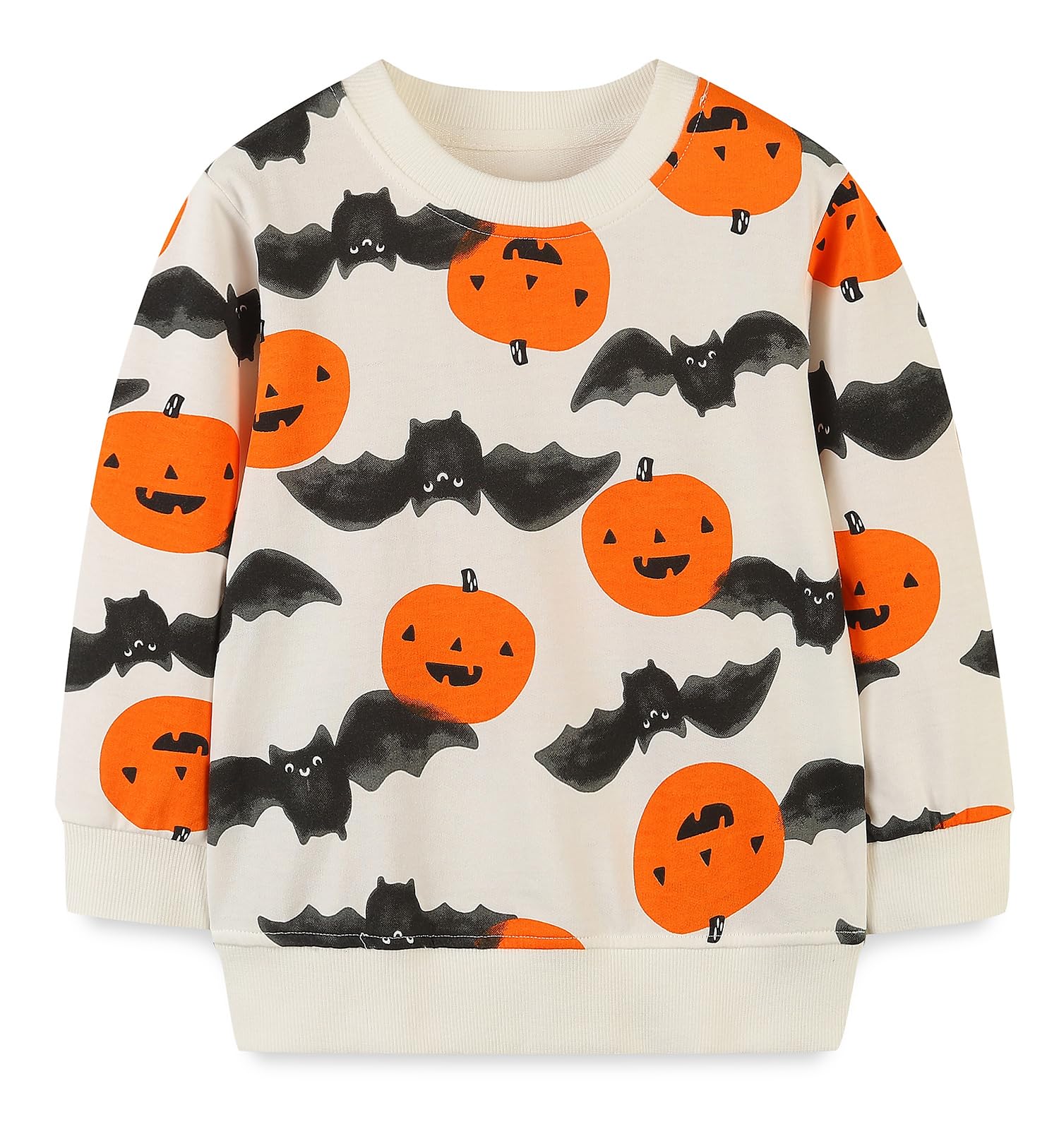 Toddler Boys Sweatshirts Kids Cotton Long Sleeve Crewneck Pullover Cartoon Print Shirts 2-7T