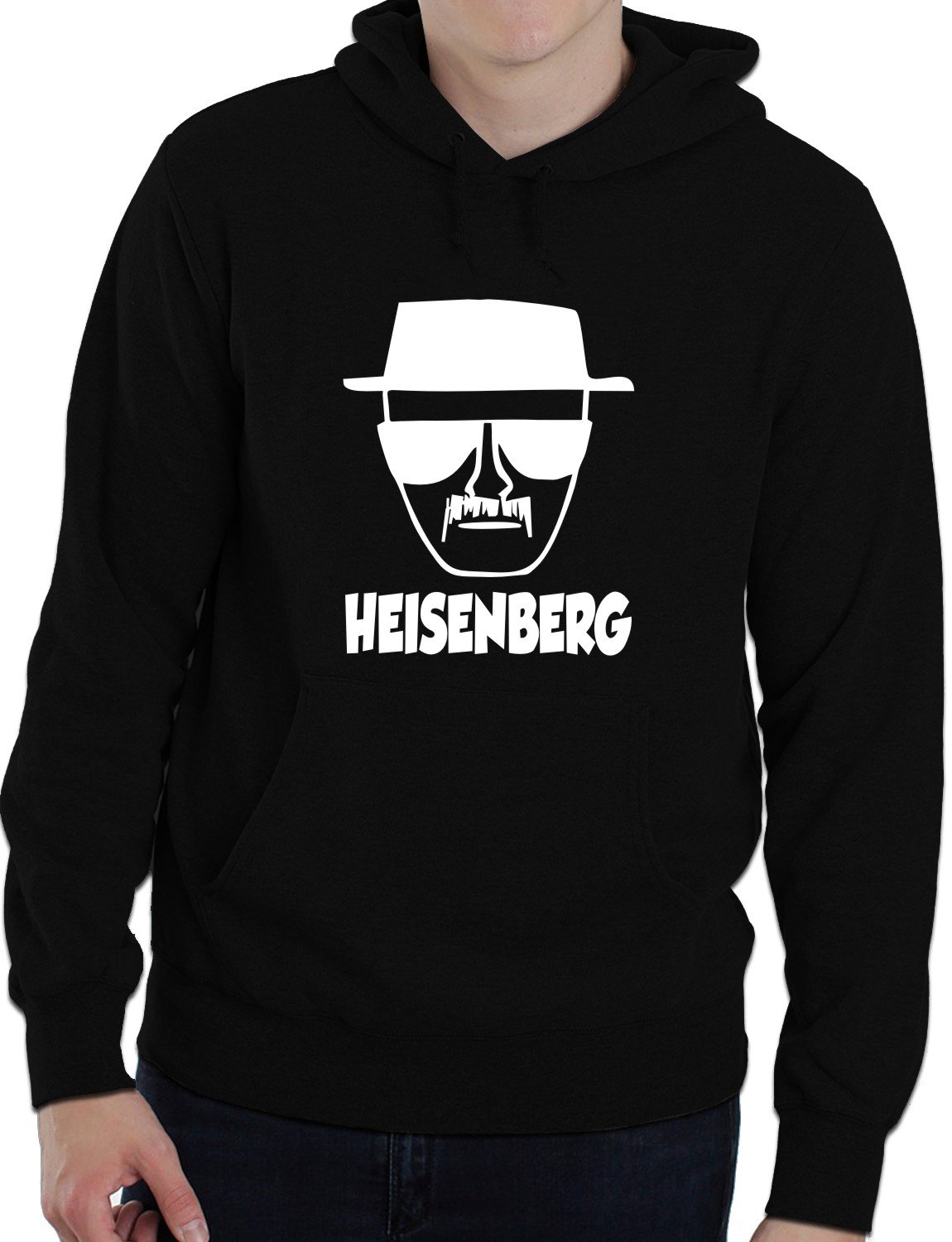 Print4u Unisex Black Breaking Bad Heisenberg Walter Adult Hoodie Birthday Gift Idea Medium