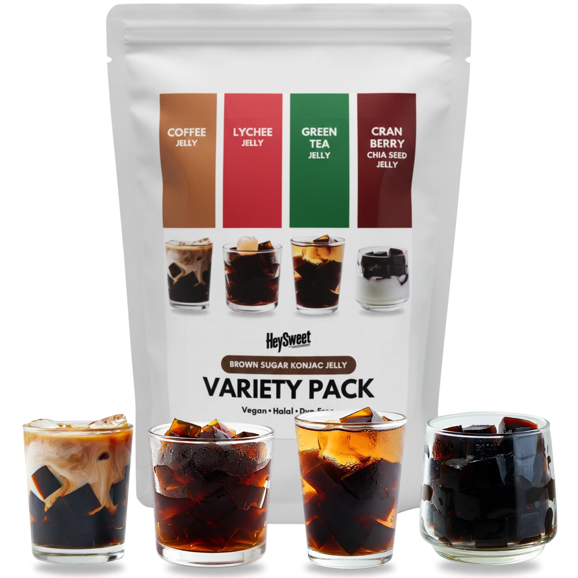 Amazon.com: HeySweet Brown Sugar Konjac Jelly Variety Pack – 4