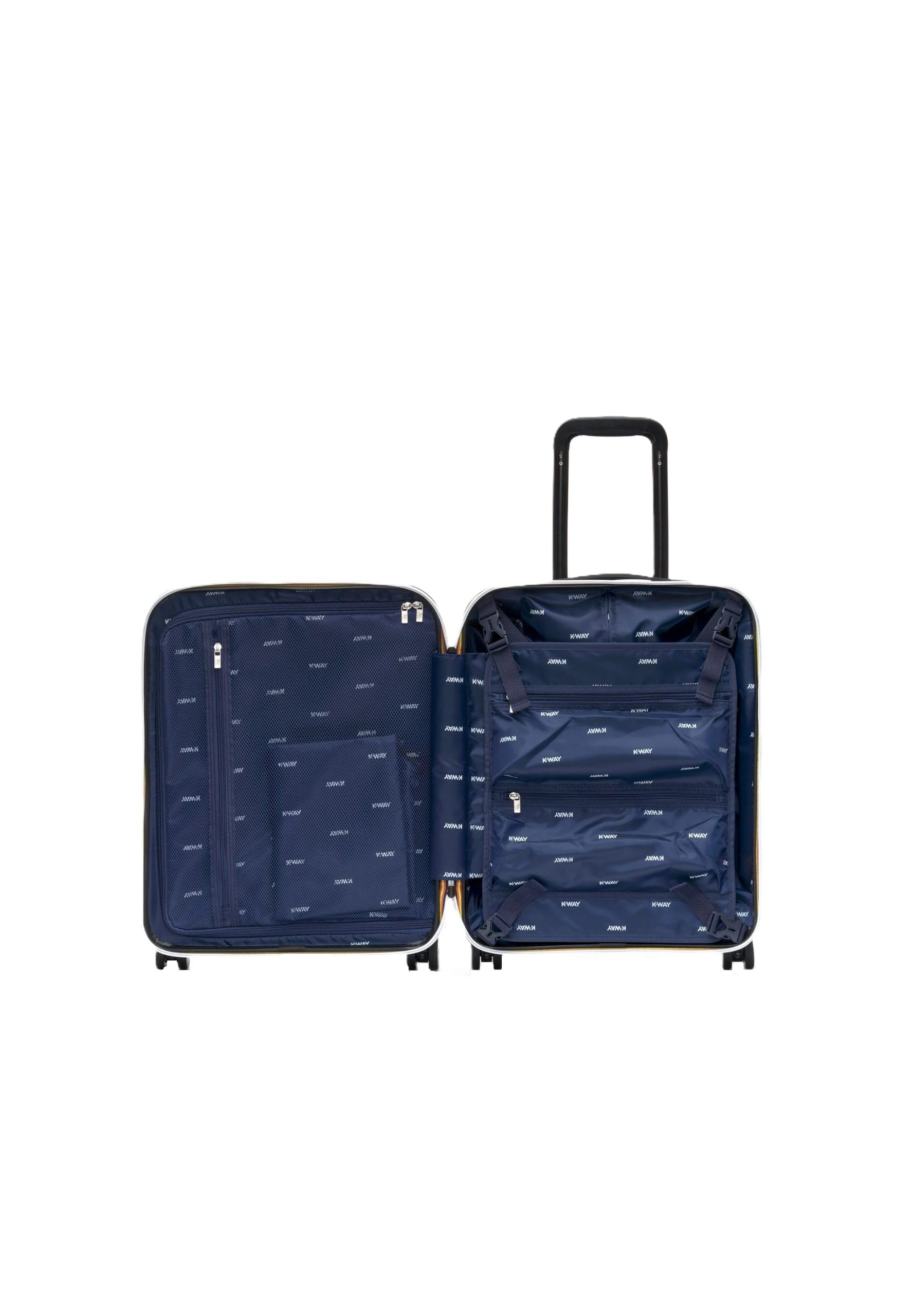 K-Way Wózek kabinowy Eudoxie, zielony, 100% poliwęglan, 55 x 38 x 22 cm, 39 l, 4 koła spinner, zapięcie TSA