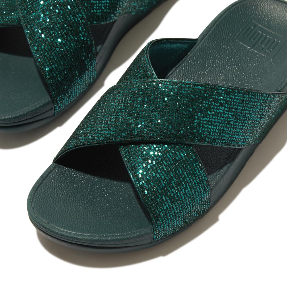 Fitflop Lulu Glitterball Cross Slides Sandalias deslizantesMujer
