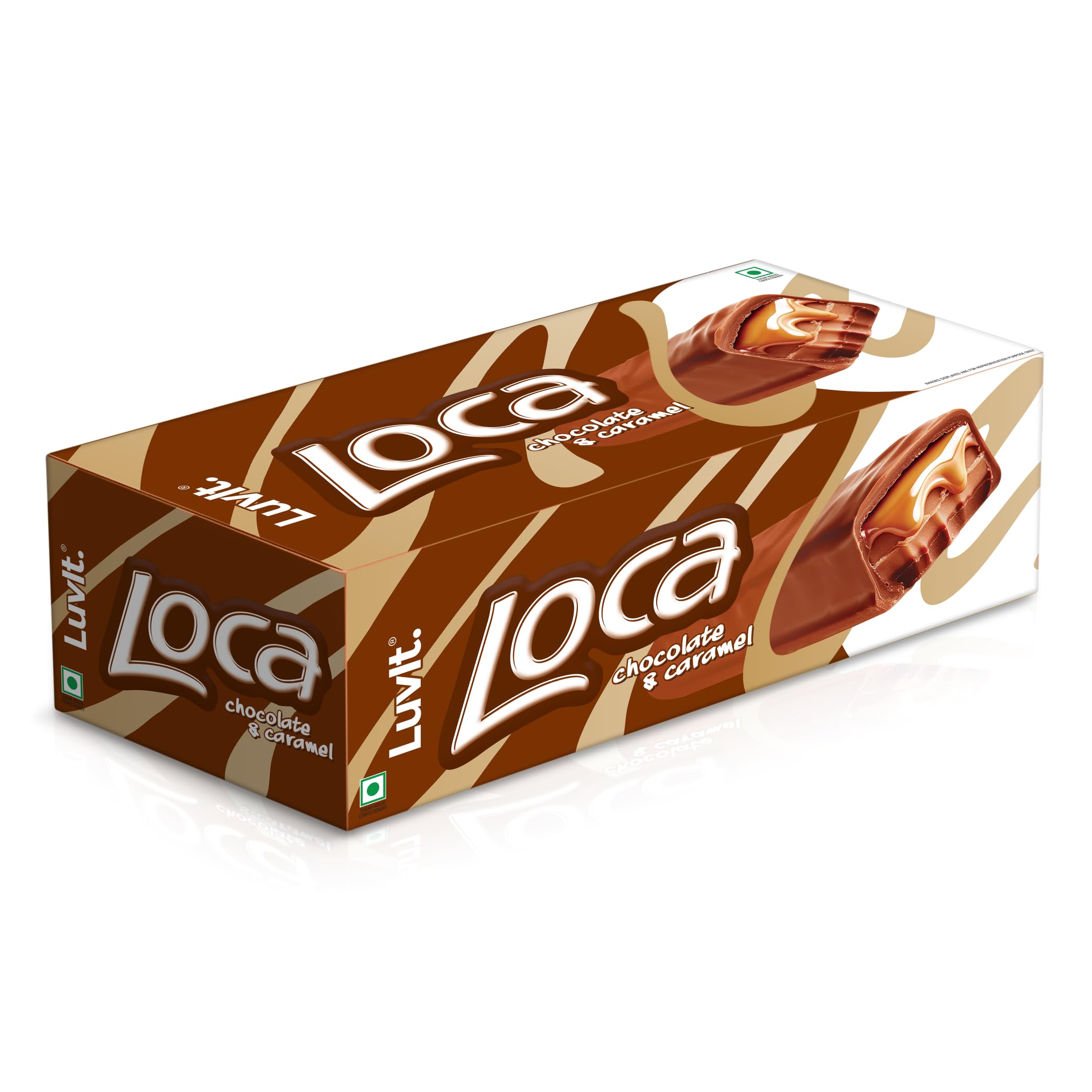 Loca Chocolate Caramel Bar With Nougat Bars (900g)