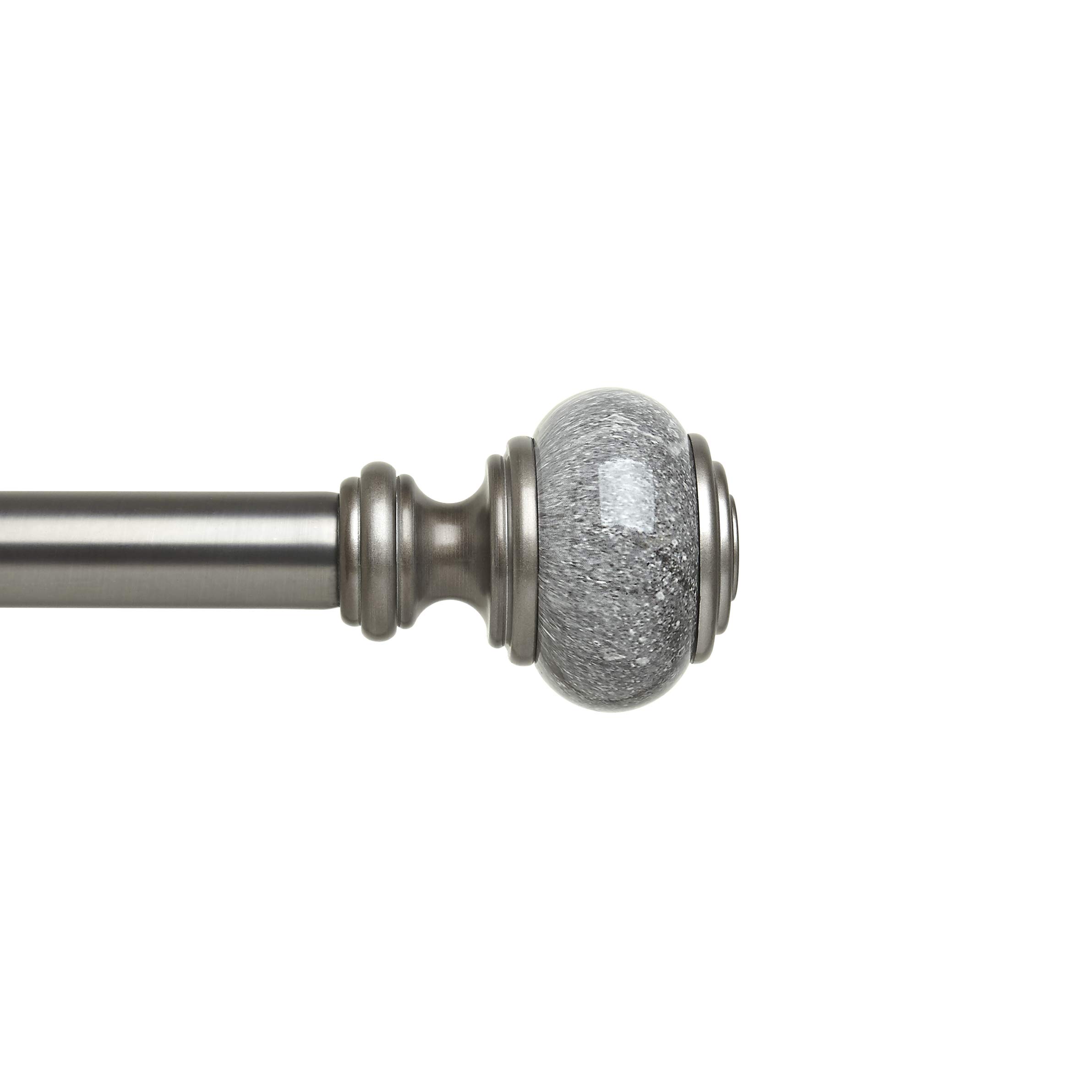 Umbra Marbello Curtain Rod for Window, 36 to 72 inches, Pewter