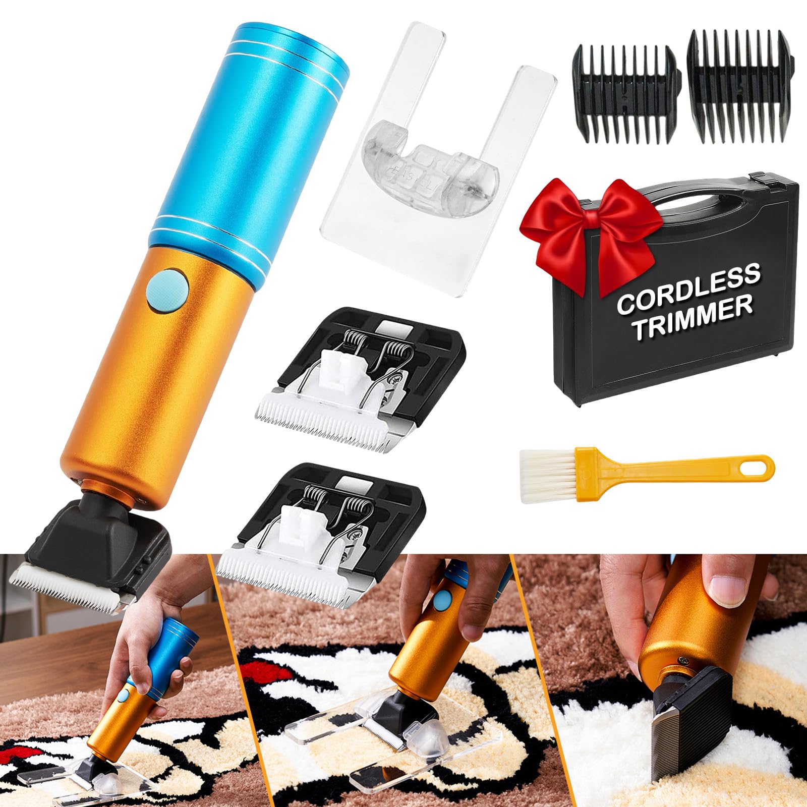 NYNY22222 ページ Amazon.com: 250W Electric Carpet Tufting Trimmer Clipper/Cordless