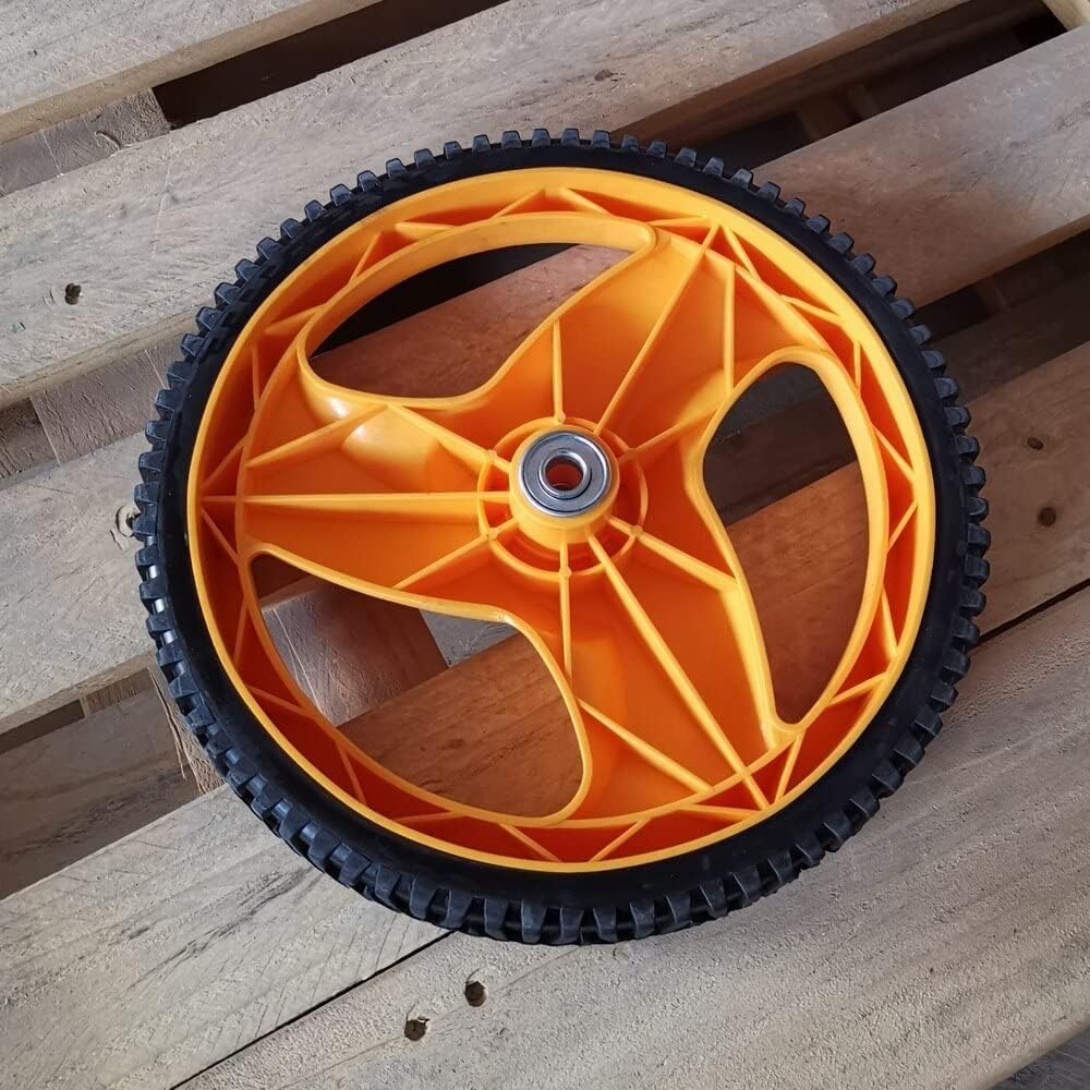 2 ruedas traseras para cortacésped de 293 mm compatibles con Husqvarn McCulloch 5324035-09 5324327-49 piezas de repuesto