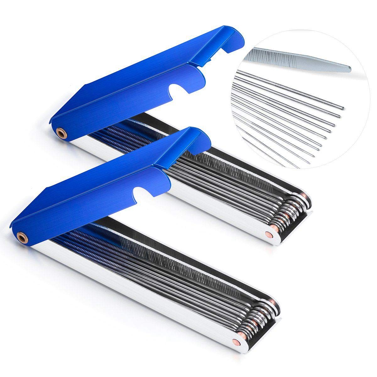 Carburetor Jet Cleaner, Torch Tip Cleaner Tools For Atv Welder Motorcycle - 13 Wire Set, 2 Pcs