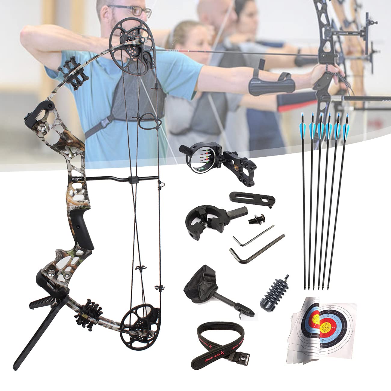Buy Hunting Bow And Arrow Set, Archery Takedown Recurve Bow And Arrow