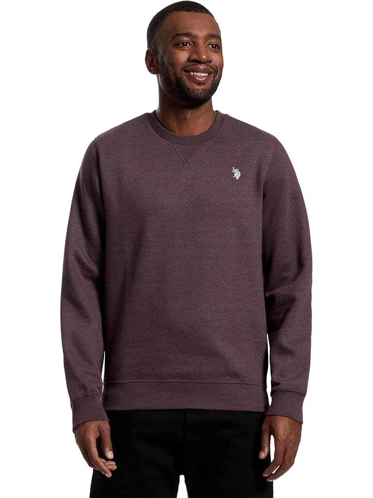 U.S. POLO ASSN. Long Sleeve Popover Crew Neck Fleece Sweatshirt