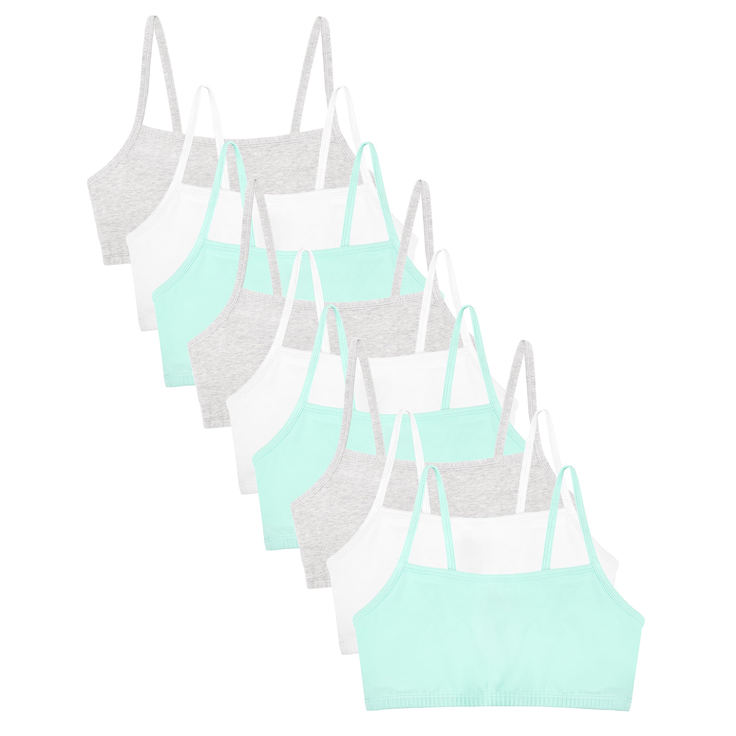 Fruit of the Loom Women's 9-Pack Spaghetti Strap Cotton Sports Bra
