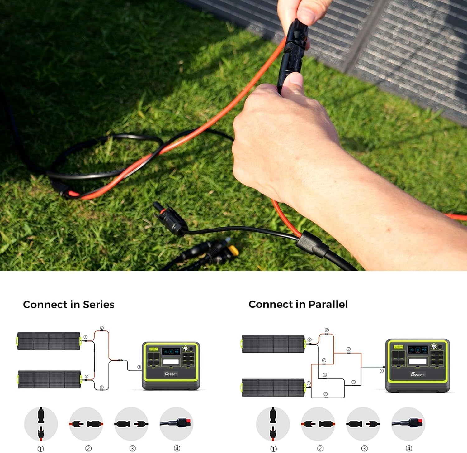 FOSSiBOT Panneau solaire portable SP200 W 200 W