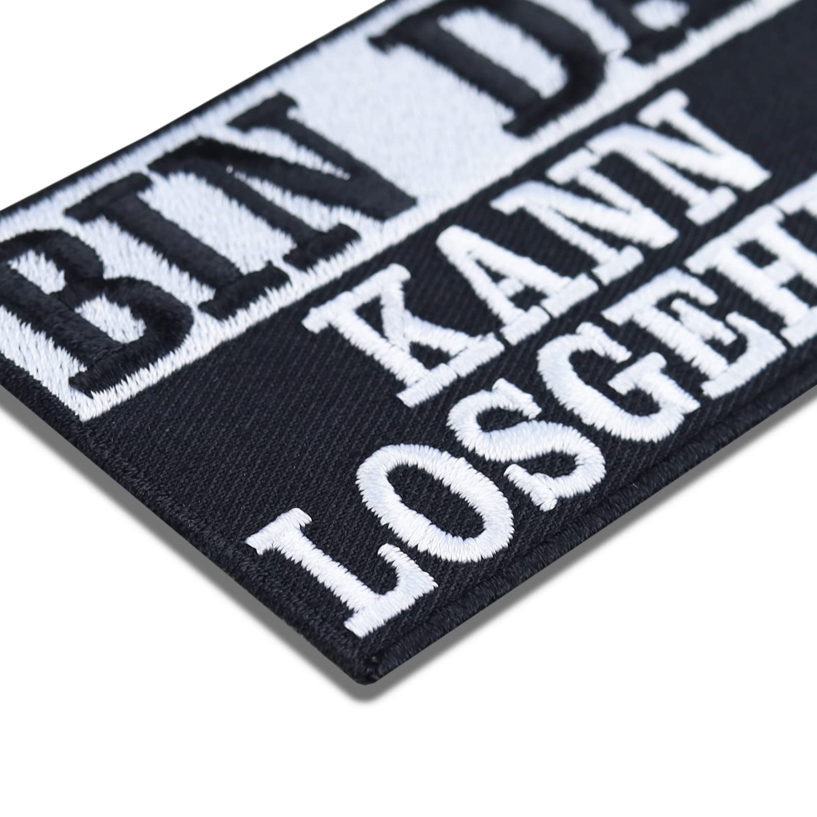 Biker patches (90x90mm) - N'scheiss muss ich motorfiets patch - vintage opstrijkpatch - motoraccessoires, accessoires - Morale patches lederen vest- patch
