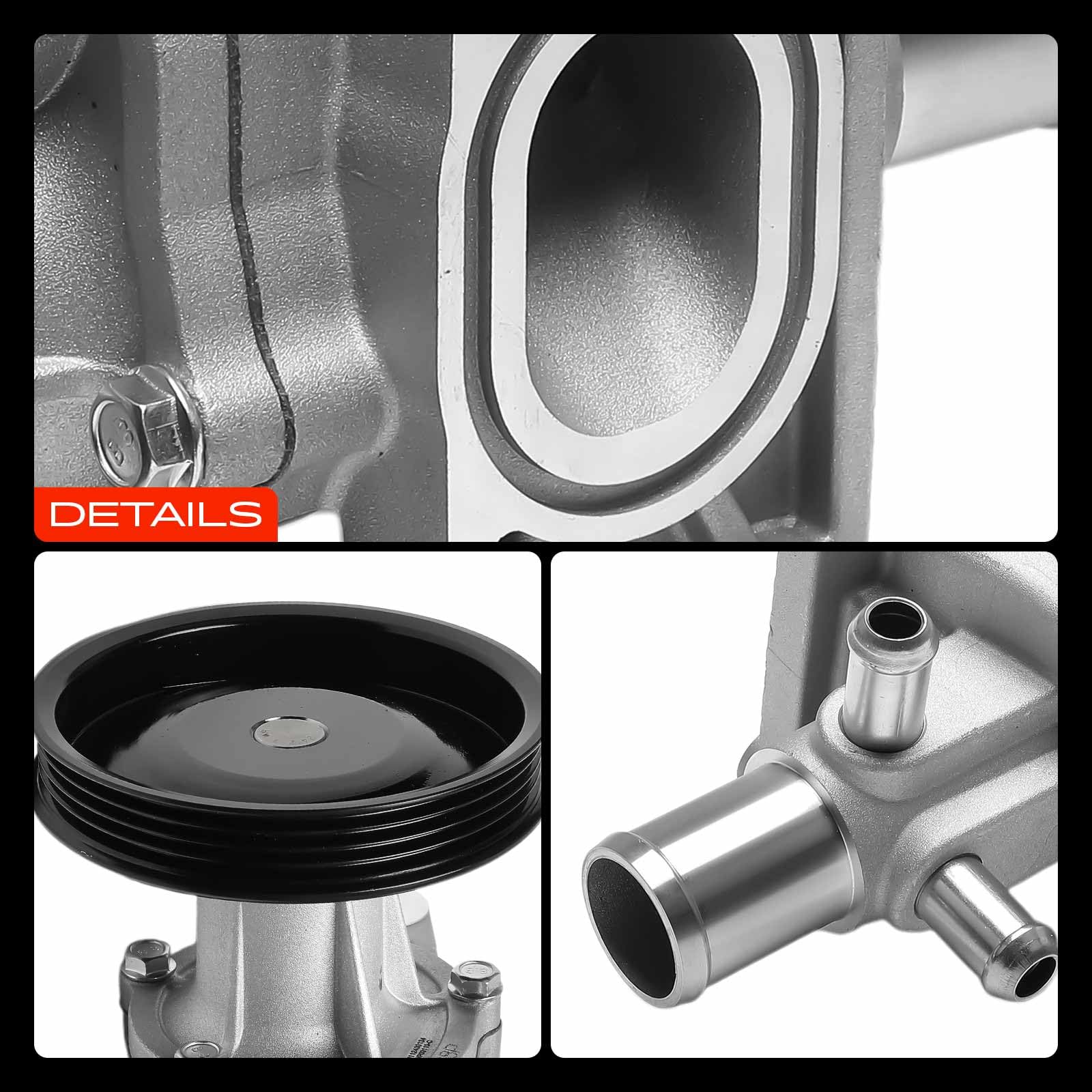 Frankberg Refrigerante de bomba de agua con junta para gasolina 96416294 | Compatible con: Aveo/Kalos Saloon T250 T255, Aveo/Kalos Hatchback T250 T255, Spark M300, Kalos sedán KLAS