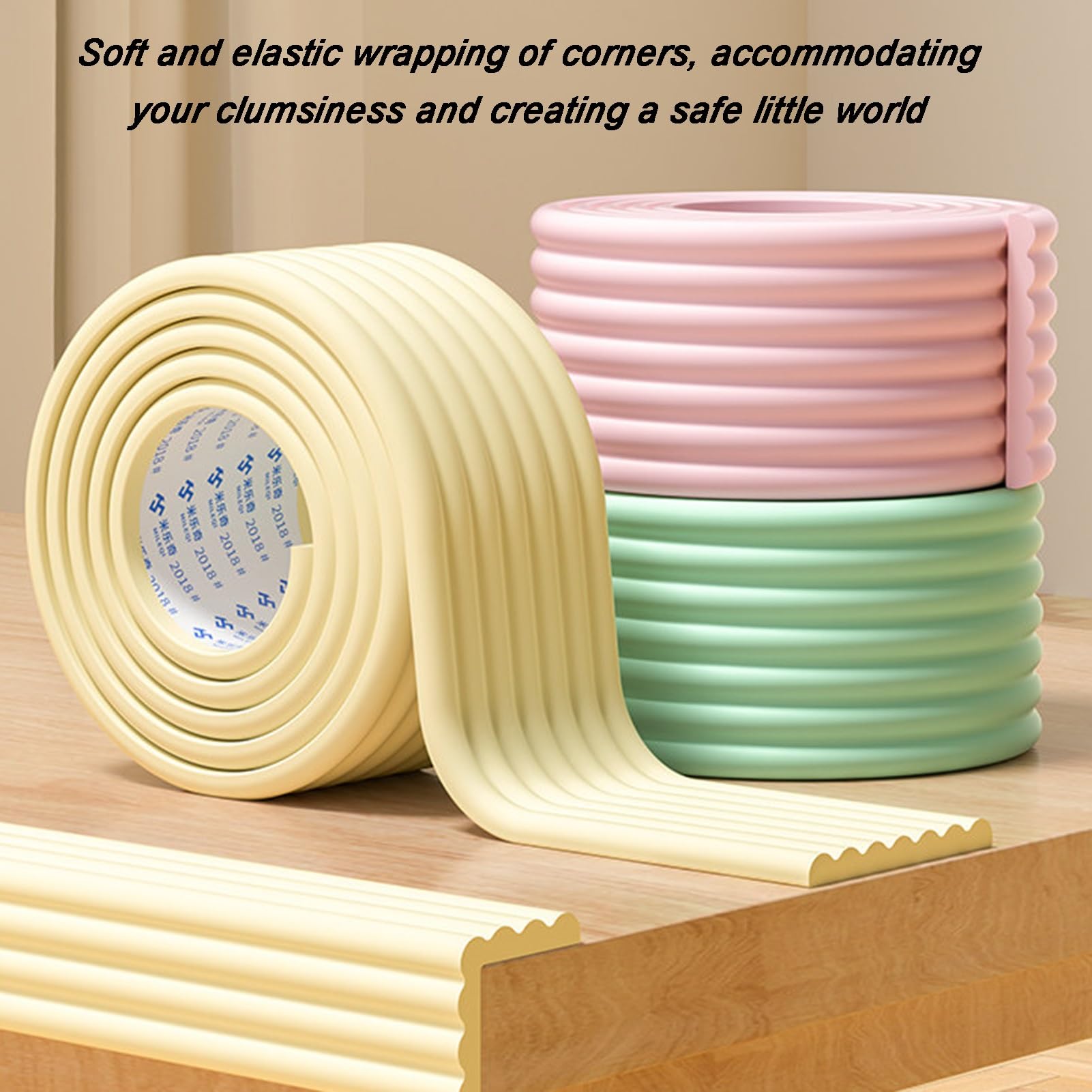 Protector de borde de espuma en forma de L, parachoques de esquina autoadhesivo para muebles, oficina en casa, armarios de cocina, mesas, sillas, 2 m de longitud