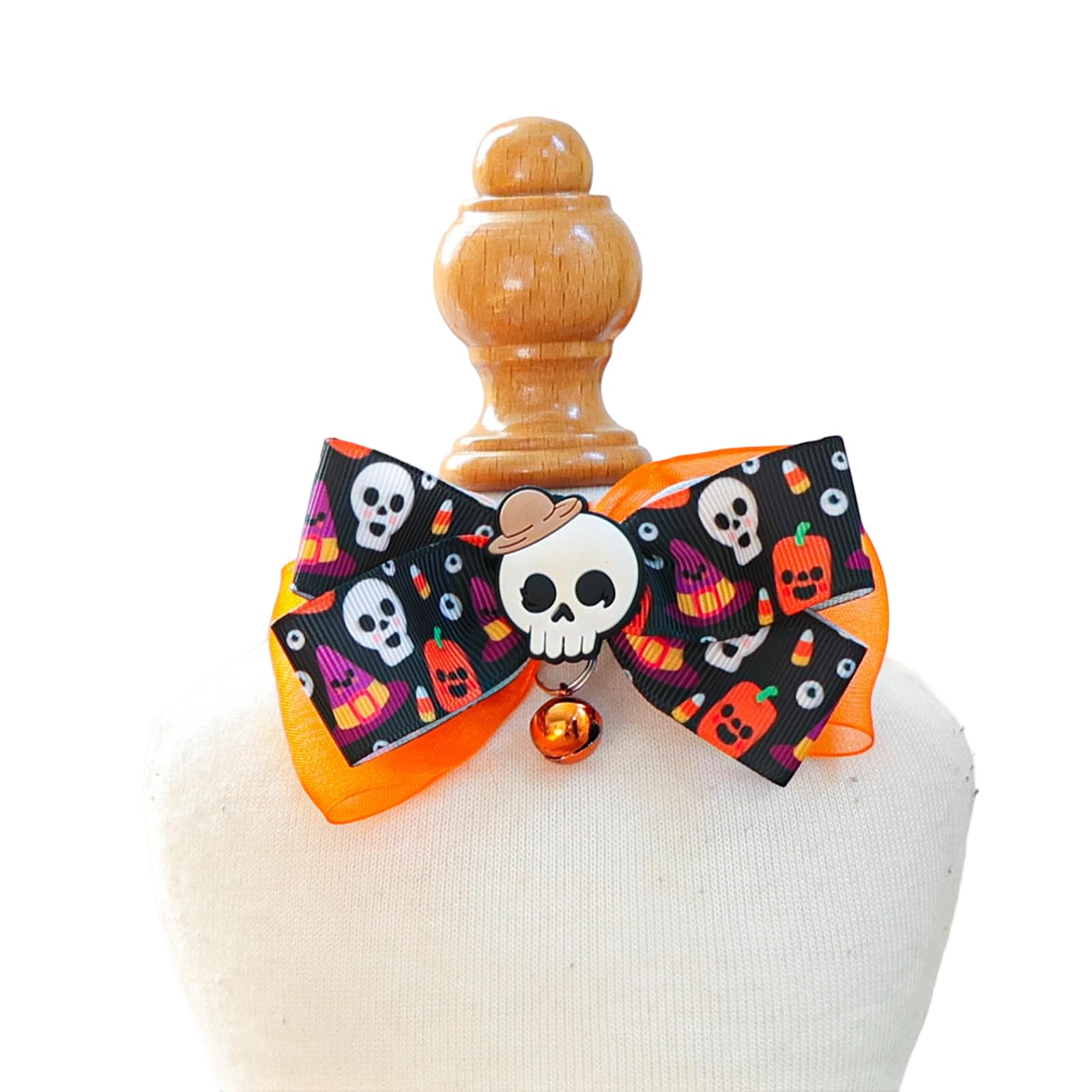 Jazuaiao E Halloween Dog Cats Neckband Collar Set Washabl Polyester Materials Night Featur Parties Decoration Halloween Pet Collar