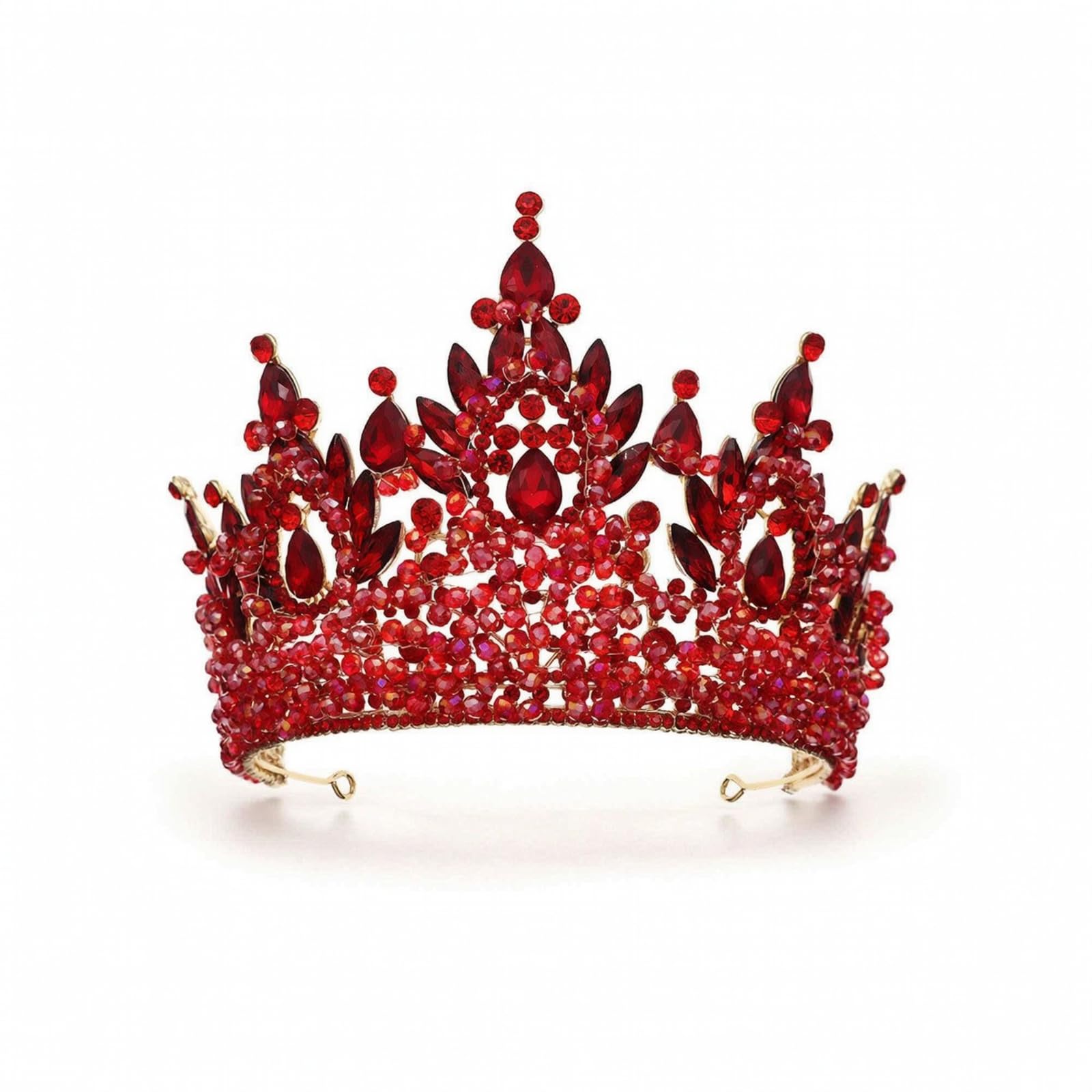 Colcolo Corona Donna Tiara Gioiello Accessorio Testa Diadema con Montatura in Lega Design Tridimensionale Adatta per Matrimonio Recite Cosplay Servizi Fotografici
