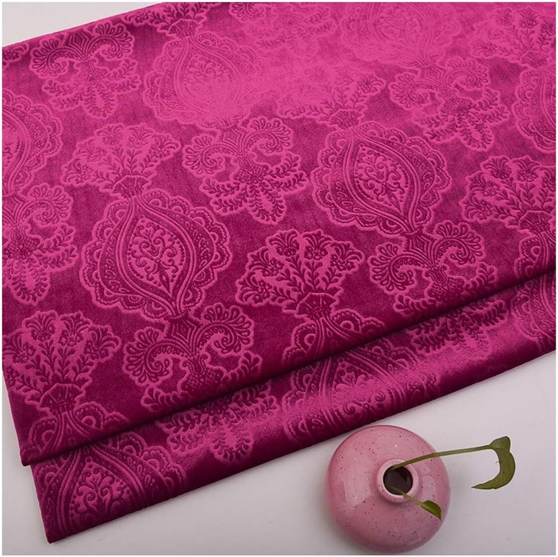 Lnn Velvet Fabric 150×100cm Floral Decorative for Furniture Upholstery, DIY Crafts, Curtain for Dressmaking, Art & Craft, Sewing