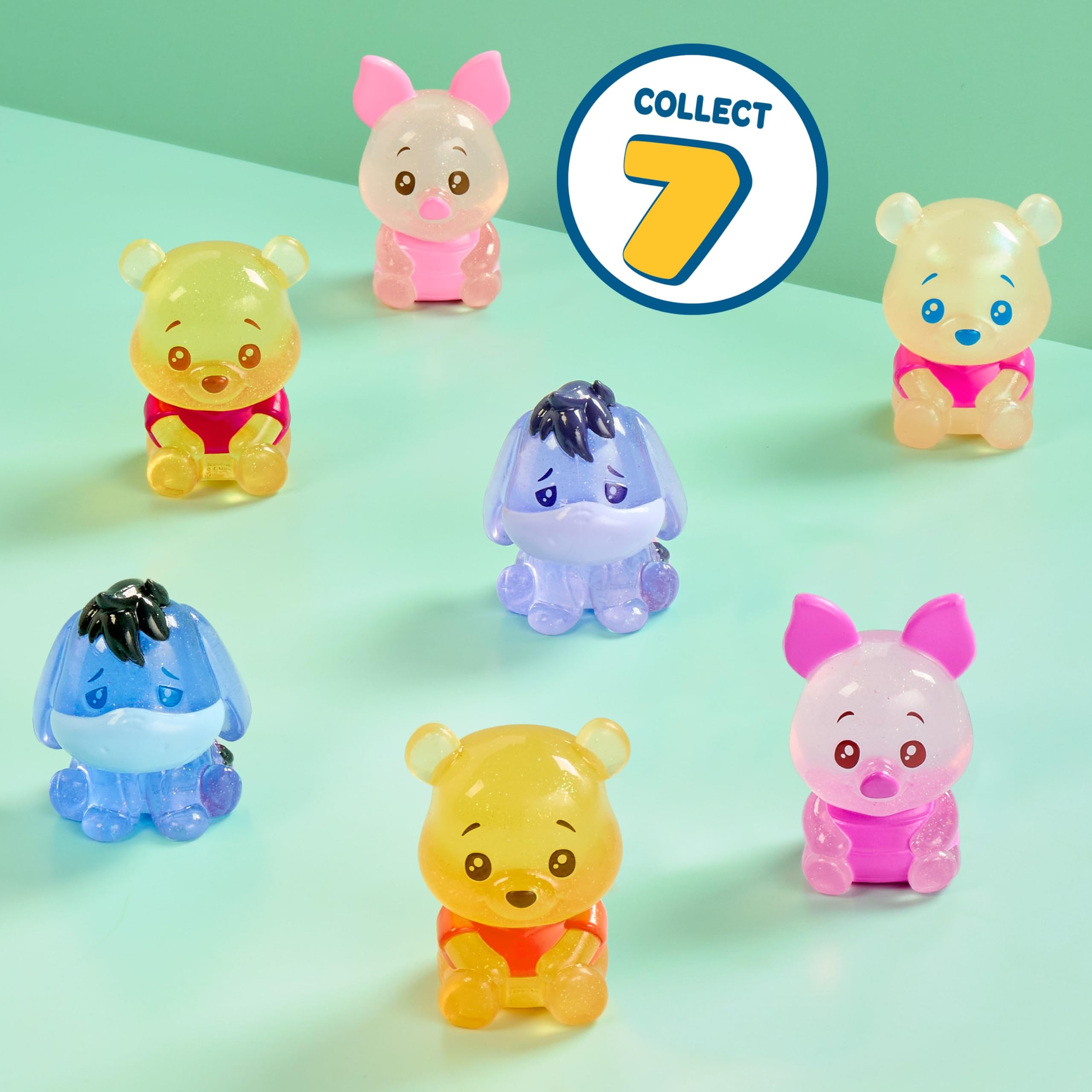 Disney Winnie the Pooh Bear-y Cute Jelly Figures, Soft Squishy Toy, Sweet & Sparkly, For Kids and Fans by Just Play - Image 2