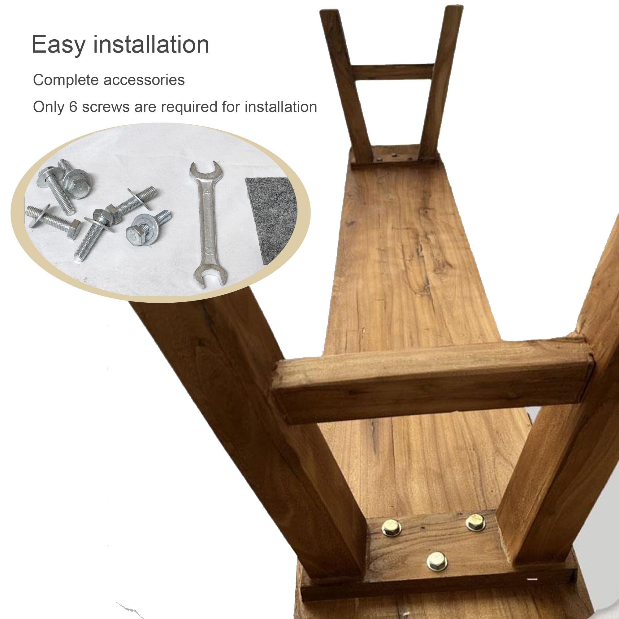 WXZXWXZX Farmhouse Wood Entryway Dining Bench Wooden Bedroom End