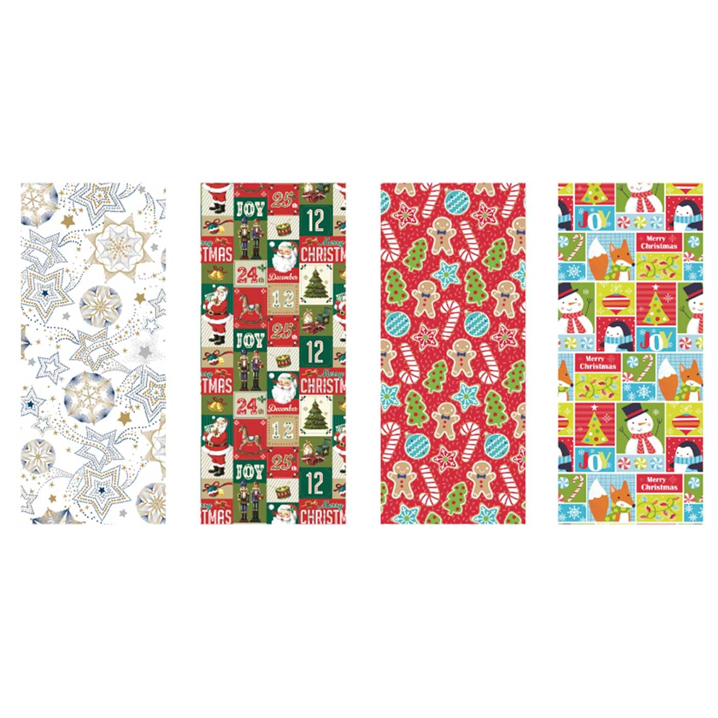 MOOKLIN ROAM 6 Rouleaux De Papier D'Emballage De Cadeau, Rouleau Papier Cadeau Noël Avec Rubans