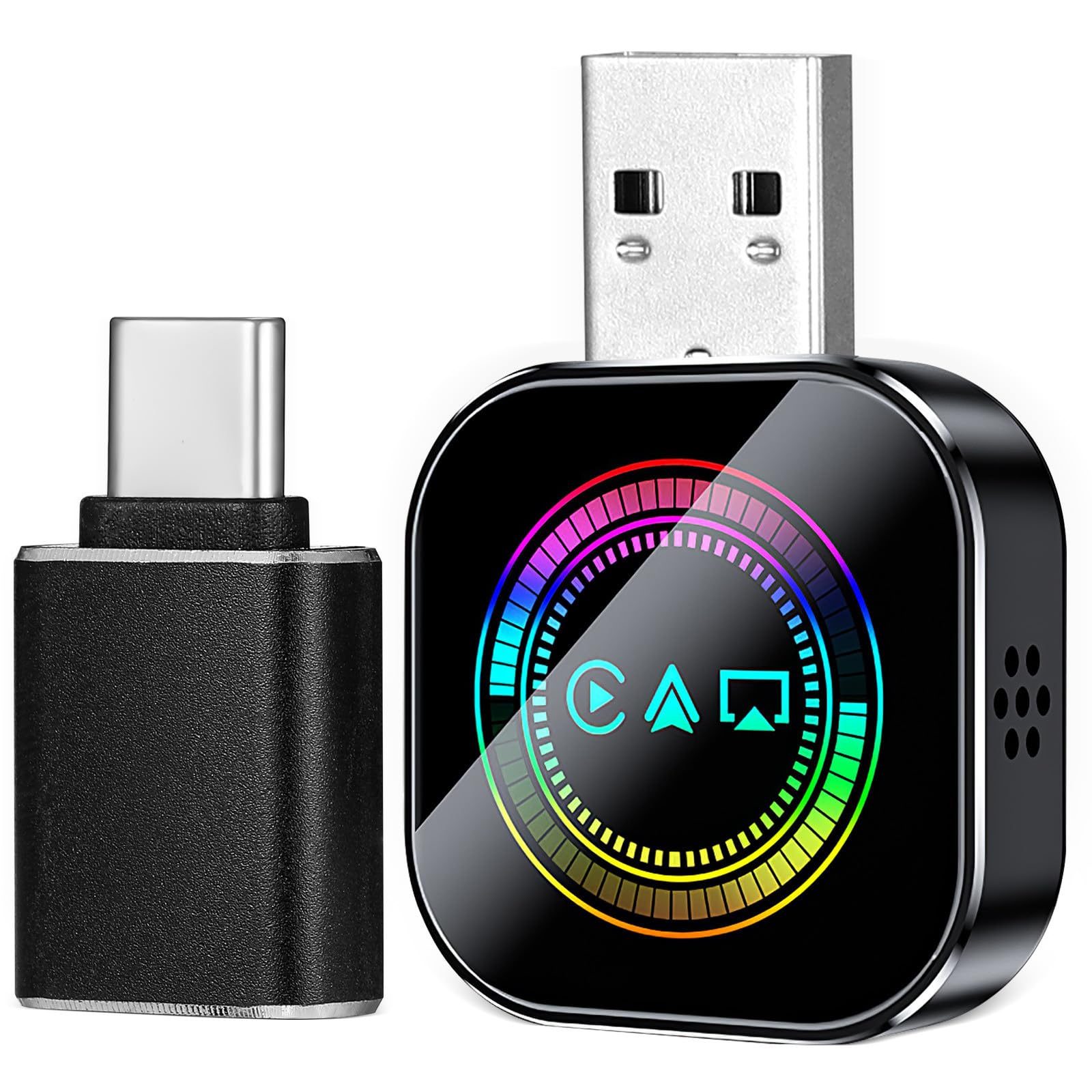 Adaptateur sans Fil pour Voiture, Mirroring Écran, USB A C