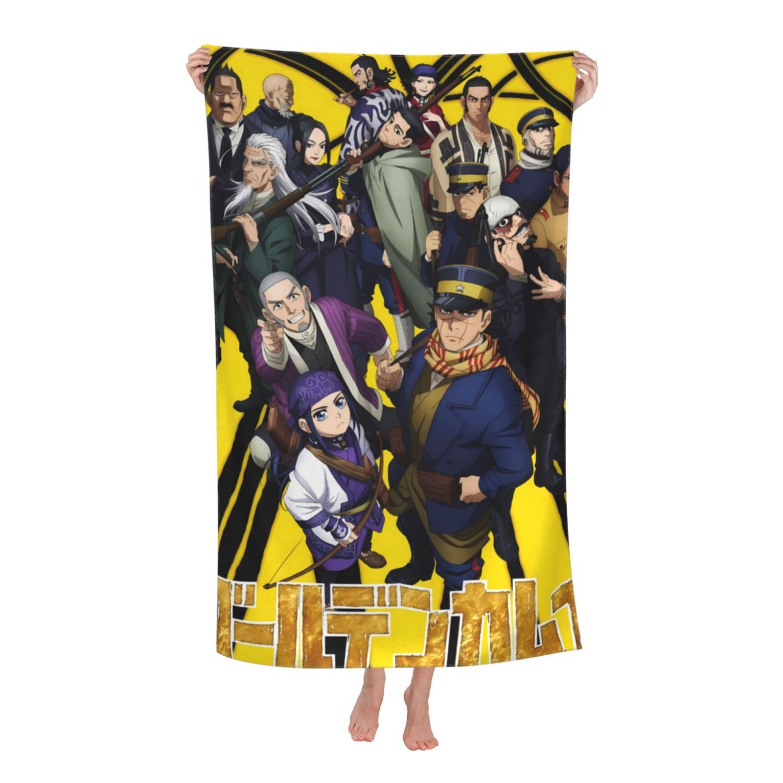 ゴールデンカムイ  バスタオル Amazon｜ゴールデンカムイ バスタオル マイクロファイバー 吸水 速乾