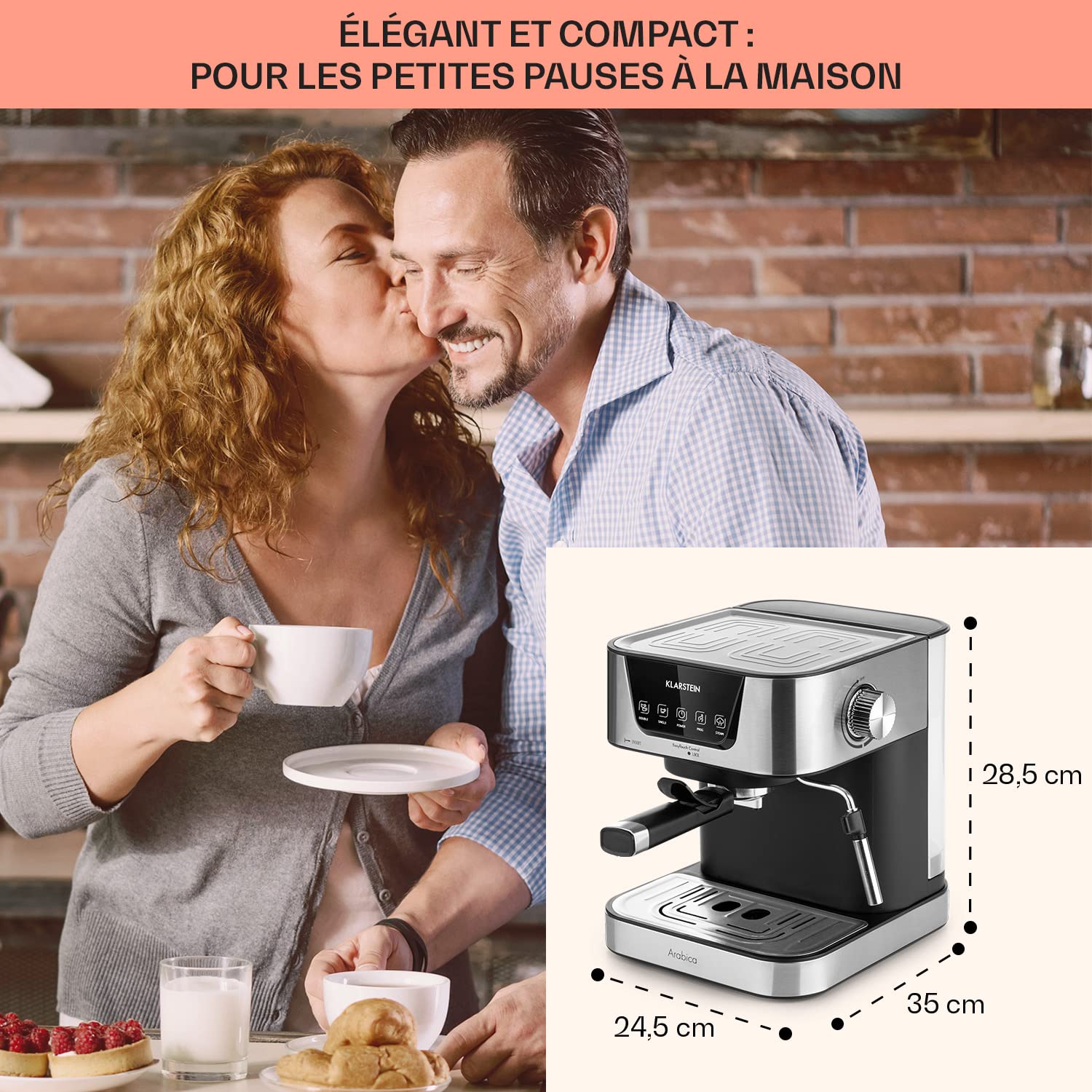 Klarstein Espressomachines Met melkopschuimer