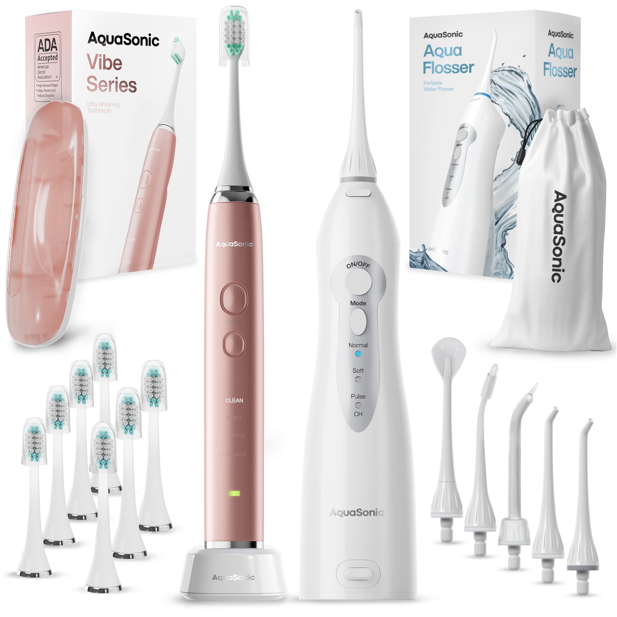 Amazon.com: Aquasonic Vibe Series Ultra Whitening Toothbrush Aqua