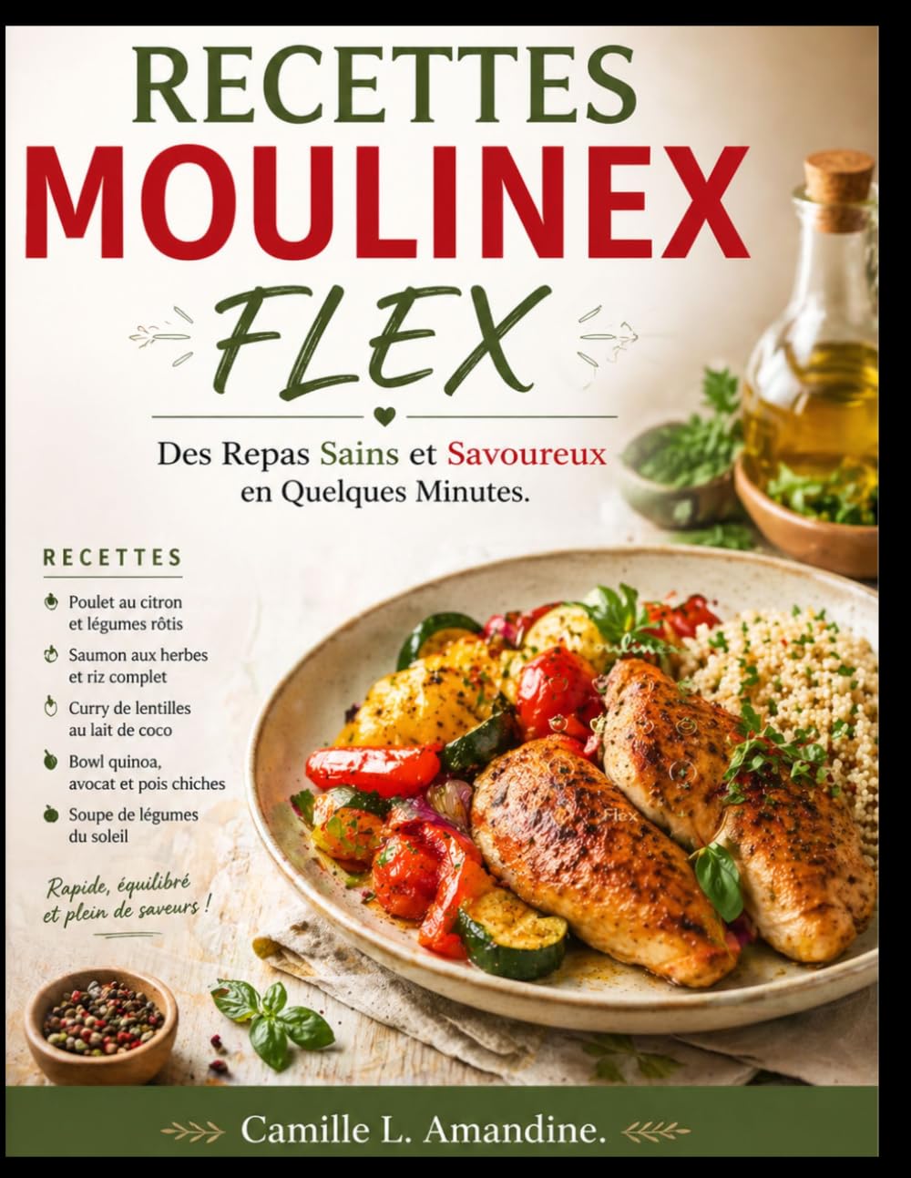 RECETTES MOULINEX FLEX: Des Repas Sains et Savoureux en Quelques Minutes.