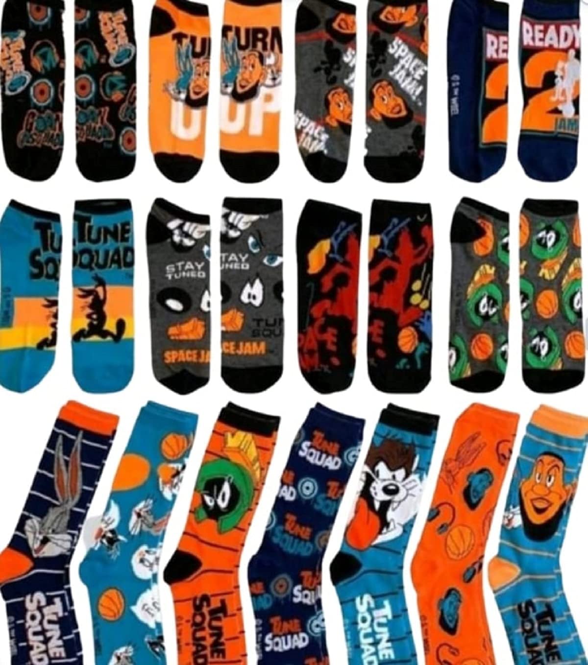 WB ShieldMens Space Jam15 Days of Socks Advent Calendar shoe size 6/12 Multicolor 9888