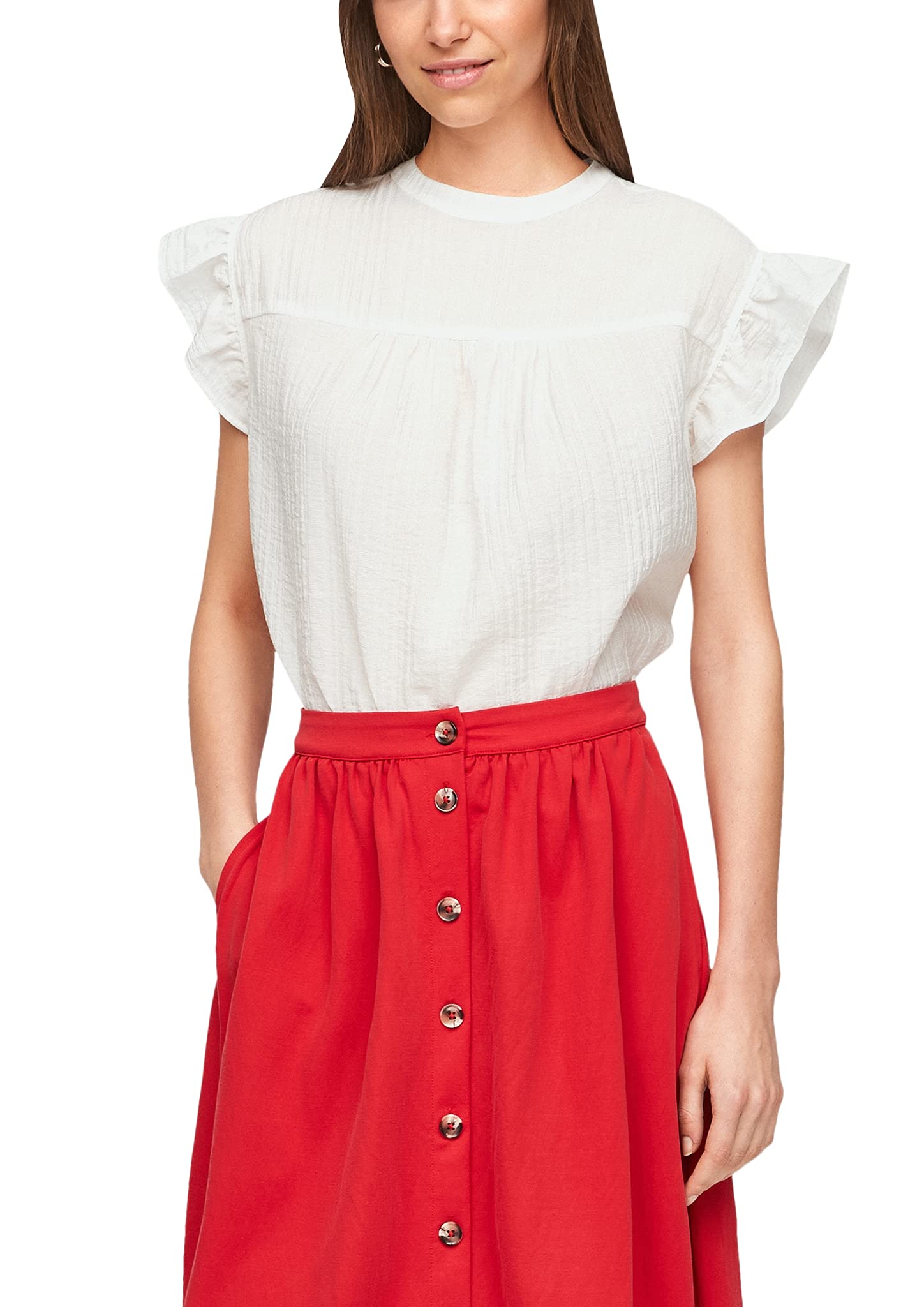 s.Oliver Women's Blouse, Cream, 20