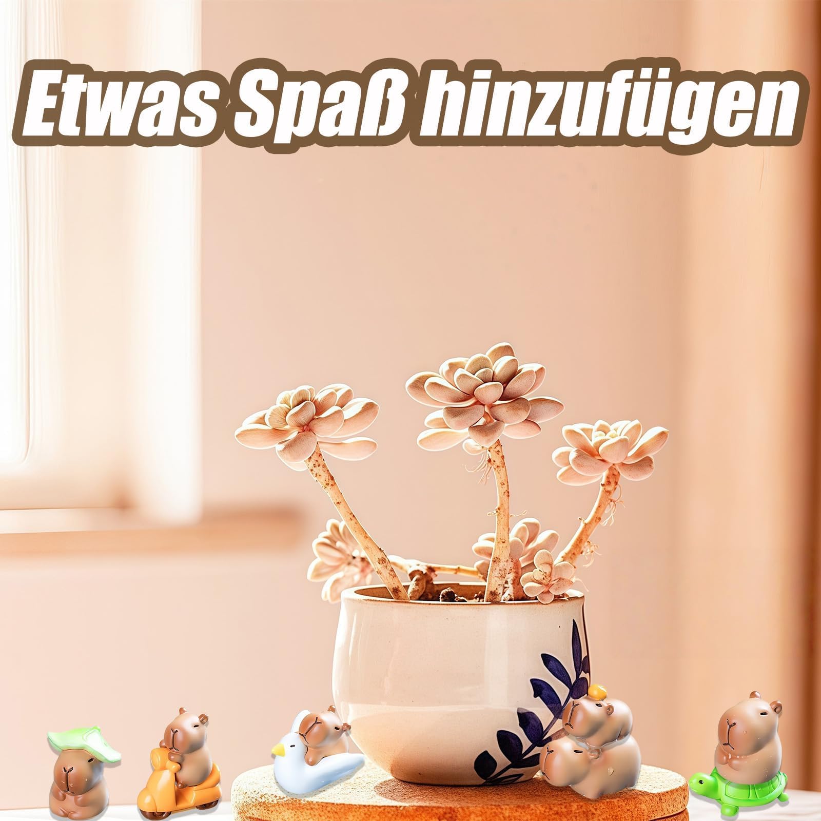 Capybara zestaw 13 figurek Capybara na urodziny, do dekoracji tortu, Capybara, słodki zestaw zabawek Kapibara, do ogrodu wróżek, dekoracja domu, Capybara, miniaturki domku dla lalek, mini twarda