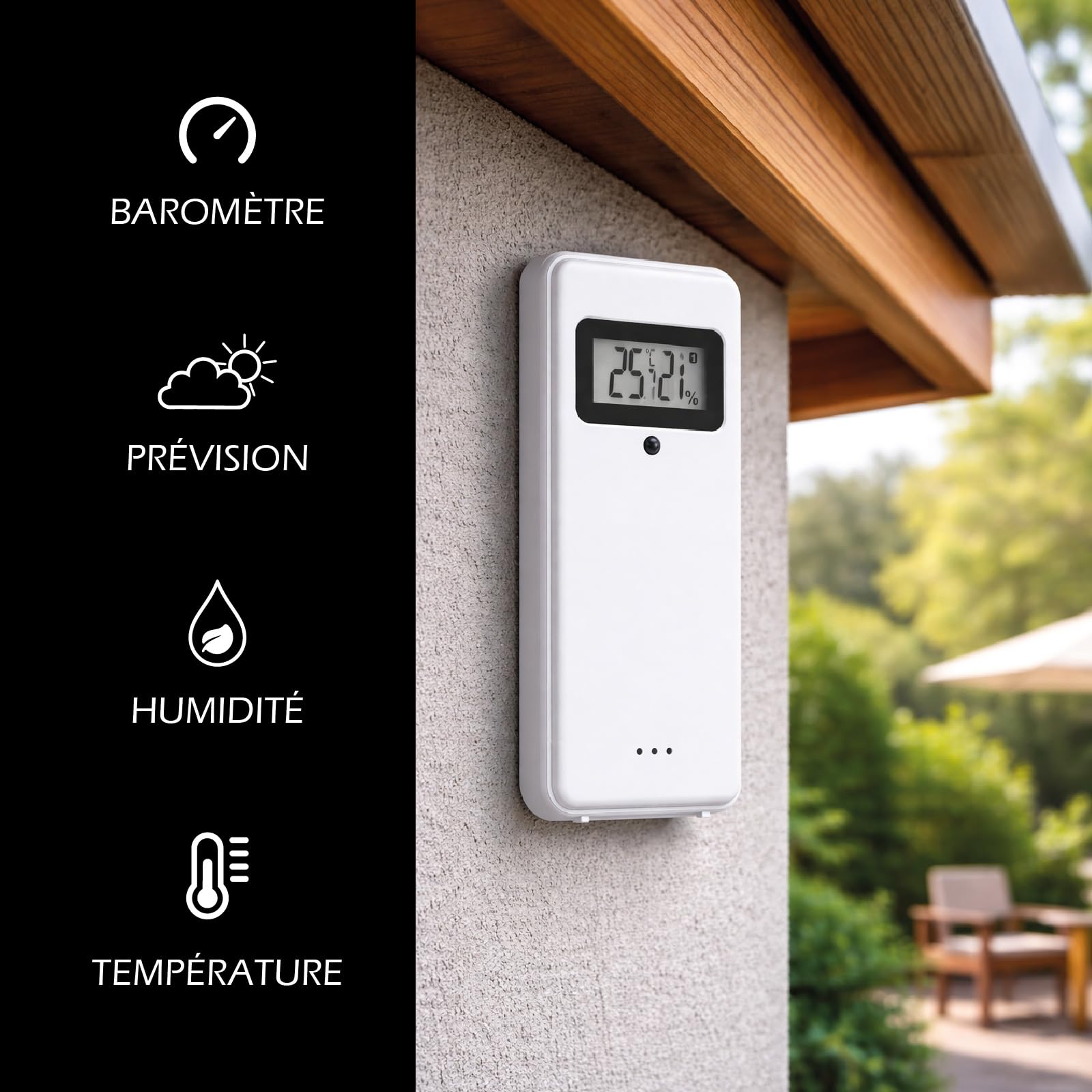 Station Météo Connectée connectée Wifi – 4 en 1 + 2 Capteurs Thermo-hygromètre