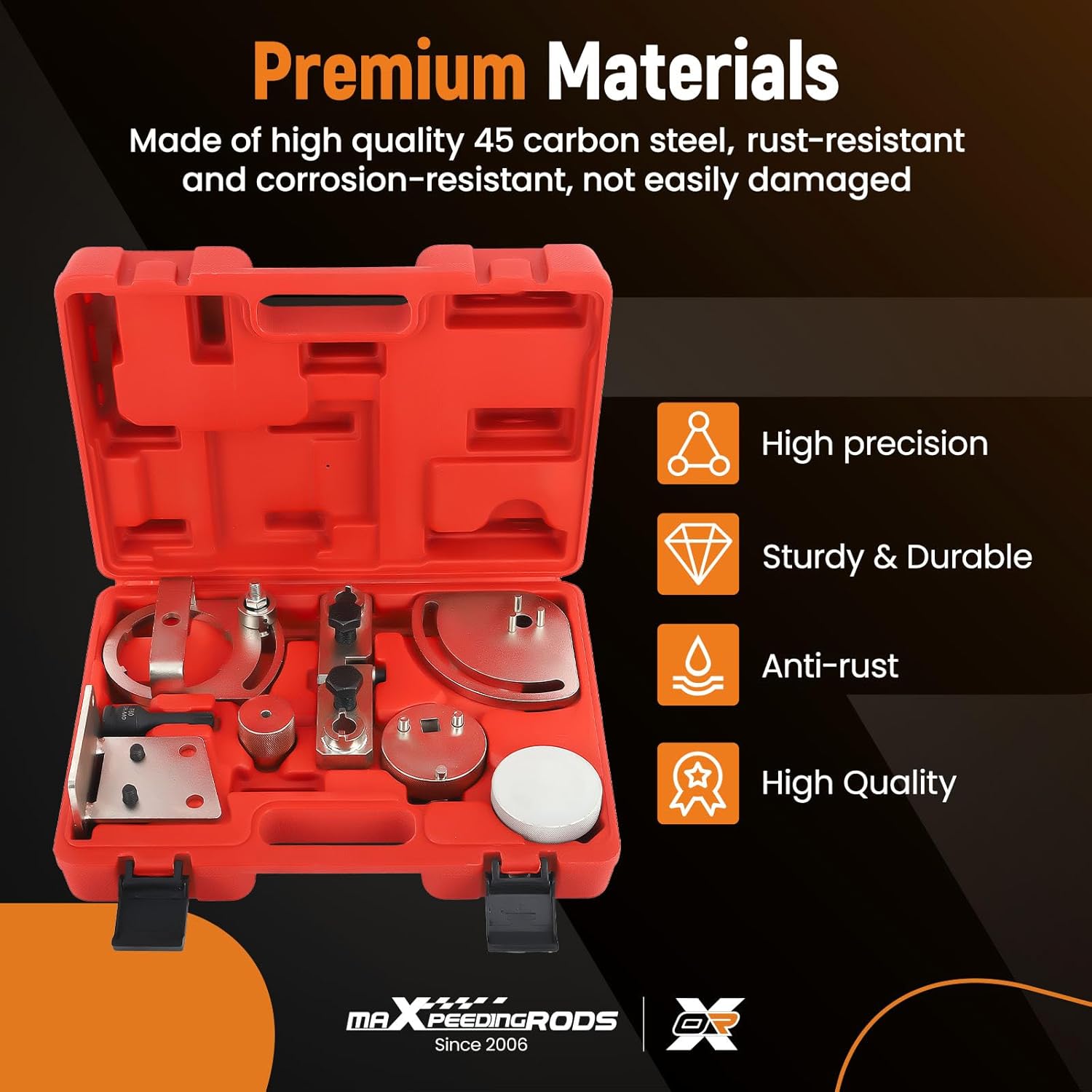 maXpeedingrods Engine Camshaft Alignment Timing Belt Tools Kit for Volvo S80 XC90 XC60 XC70 3.0T 3.2, for Land Rover 3.2 i6, Replace# 9997257 9997261 9997263 9997264 9997272 9997271 9997266 9997267