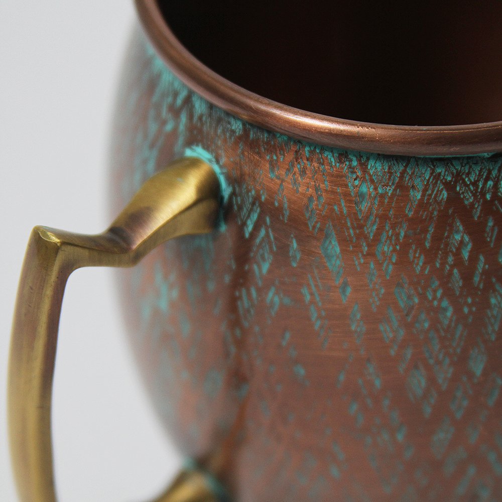 Amazon.com: Alchemade 100% Pure Copper Antique Patina Moscow Mule