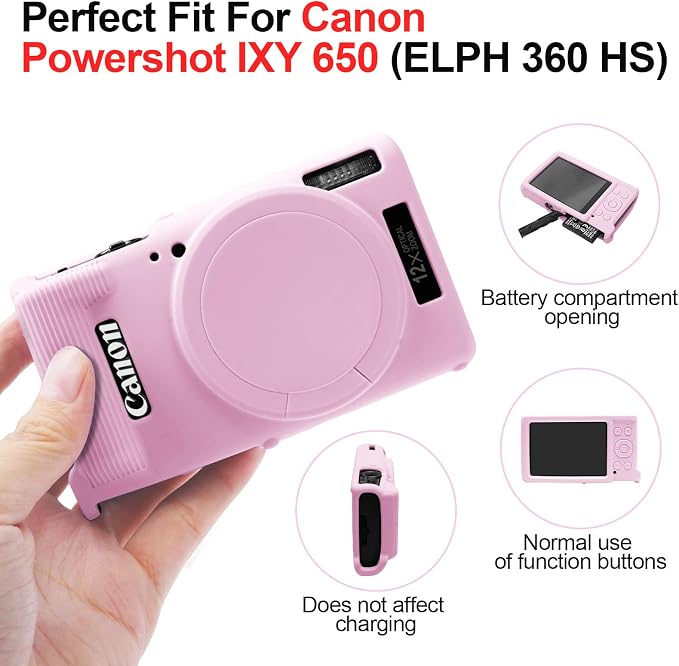 Funda de silicona para Cámara Canon PowerShot IXY 650 miniatura 6