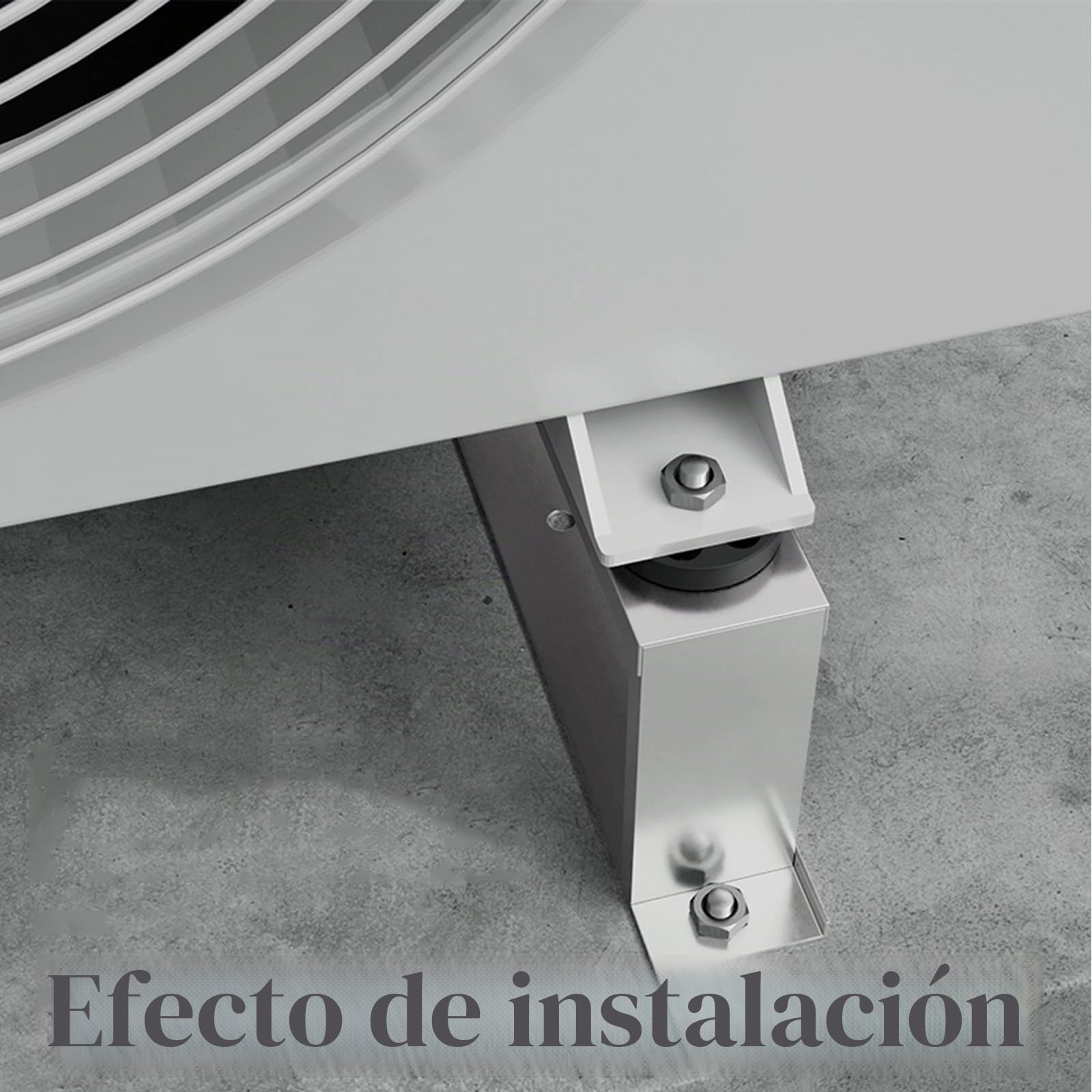 Soportes de Aire Acondicionado, Soporte de Suelo Resistente, para Aires Acondicionados con Bomba de Calor, Acero Inoxidable, Carga Máxima 150 KG(48x10x4.3 cm)