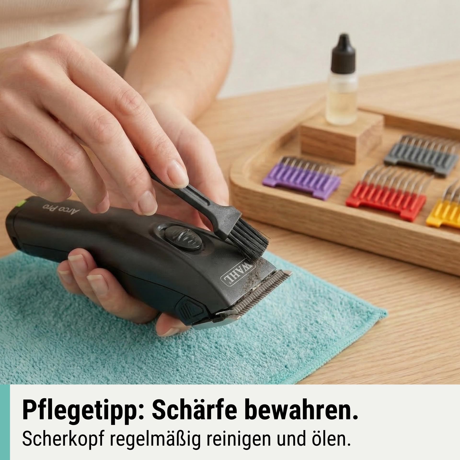 Agrarzone Wahl Arco Pro Hundeschermaschine 2 Akkus Schermaschine Hund Moser | Aufsteckkamm Set, Moser, leistungsstark, Rasierer, Trimmer, Katzen