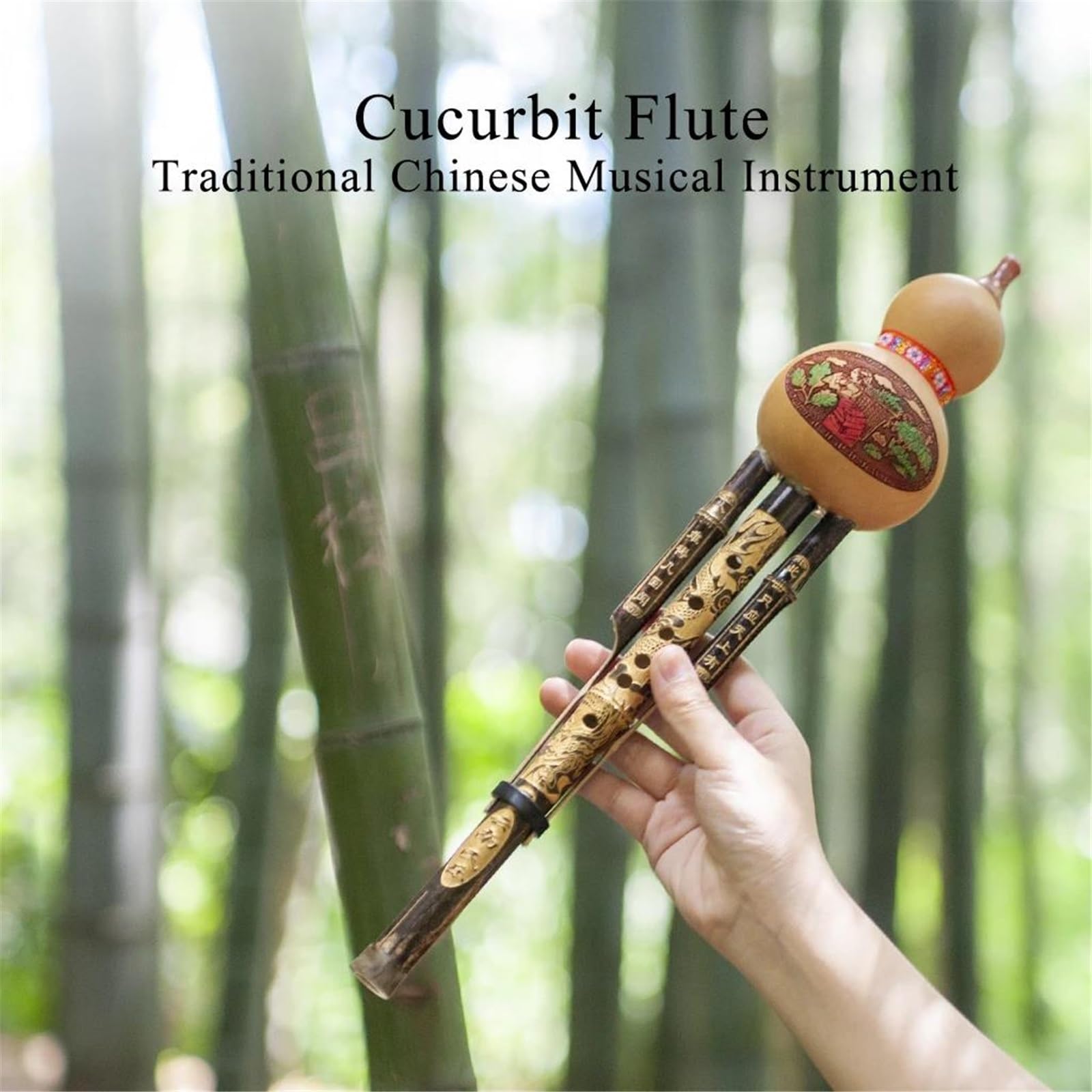 Profesional Hulus Hermosa Flauta Tradicional China Música Hulusi C Flauta De Bambú Música Relajante Instrumento Étnico Chino Hulusi